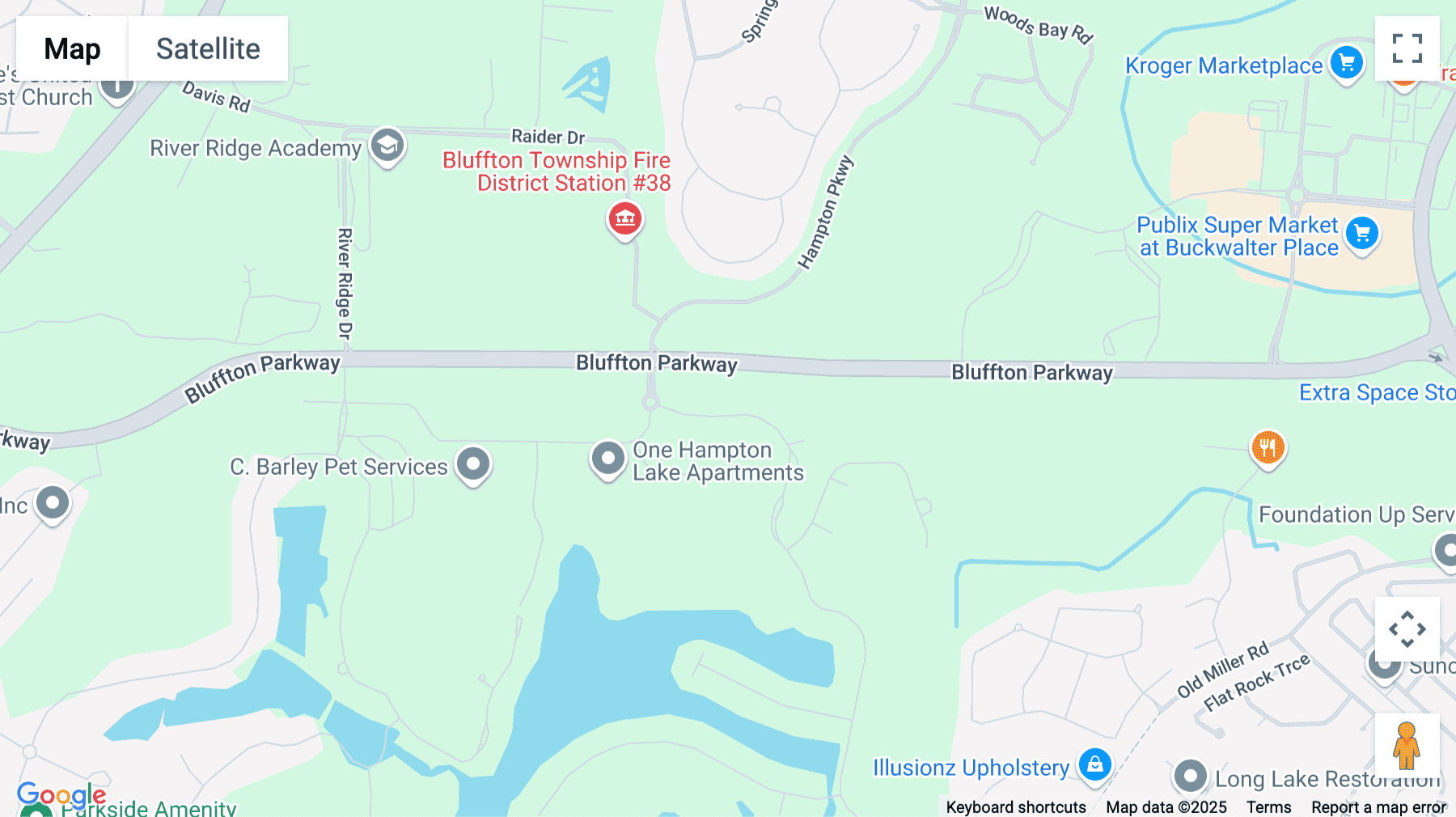 Click for interative map of 7 Hampton Lake Drive, 1st, 2nd & 3rd Floor, Bluffton