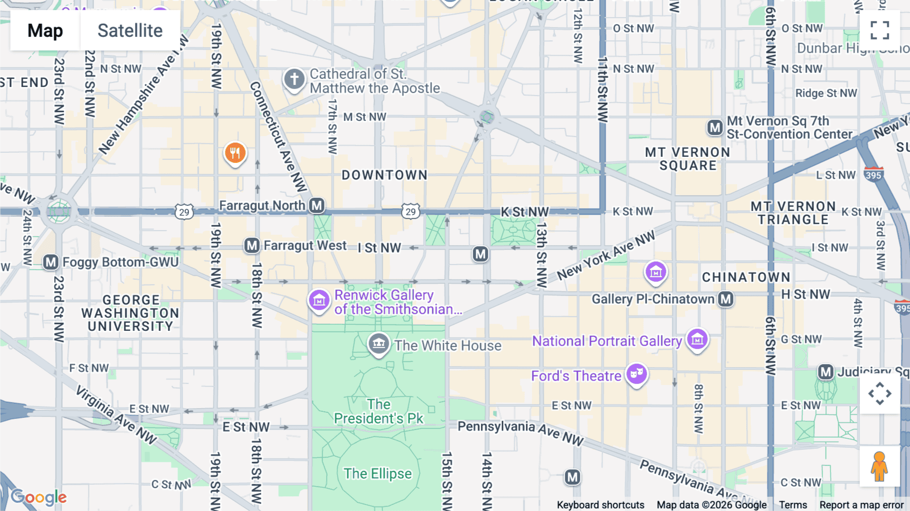 Click for interative map of 875 15th Street Northwest, Suite 600, Bowen Building, Washington DC