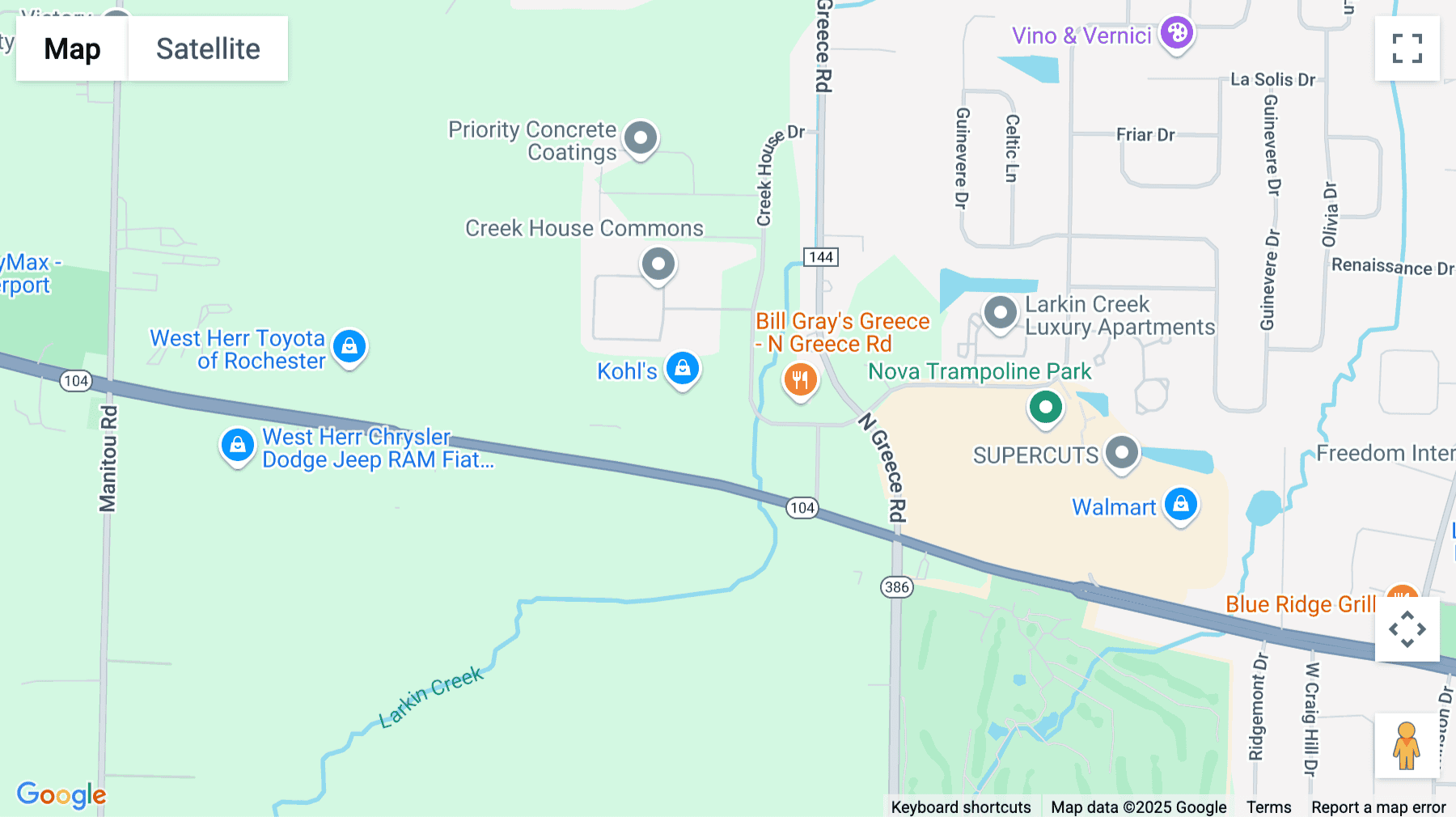 Click for interative map of 4050 West Ridge Road, Rochester (New York)