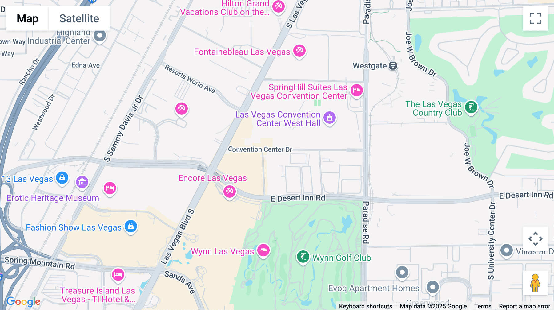 Click for interative map of 101 Convention Center Drive, Suite 900, Las Vegas