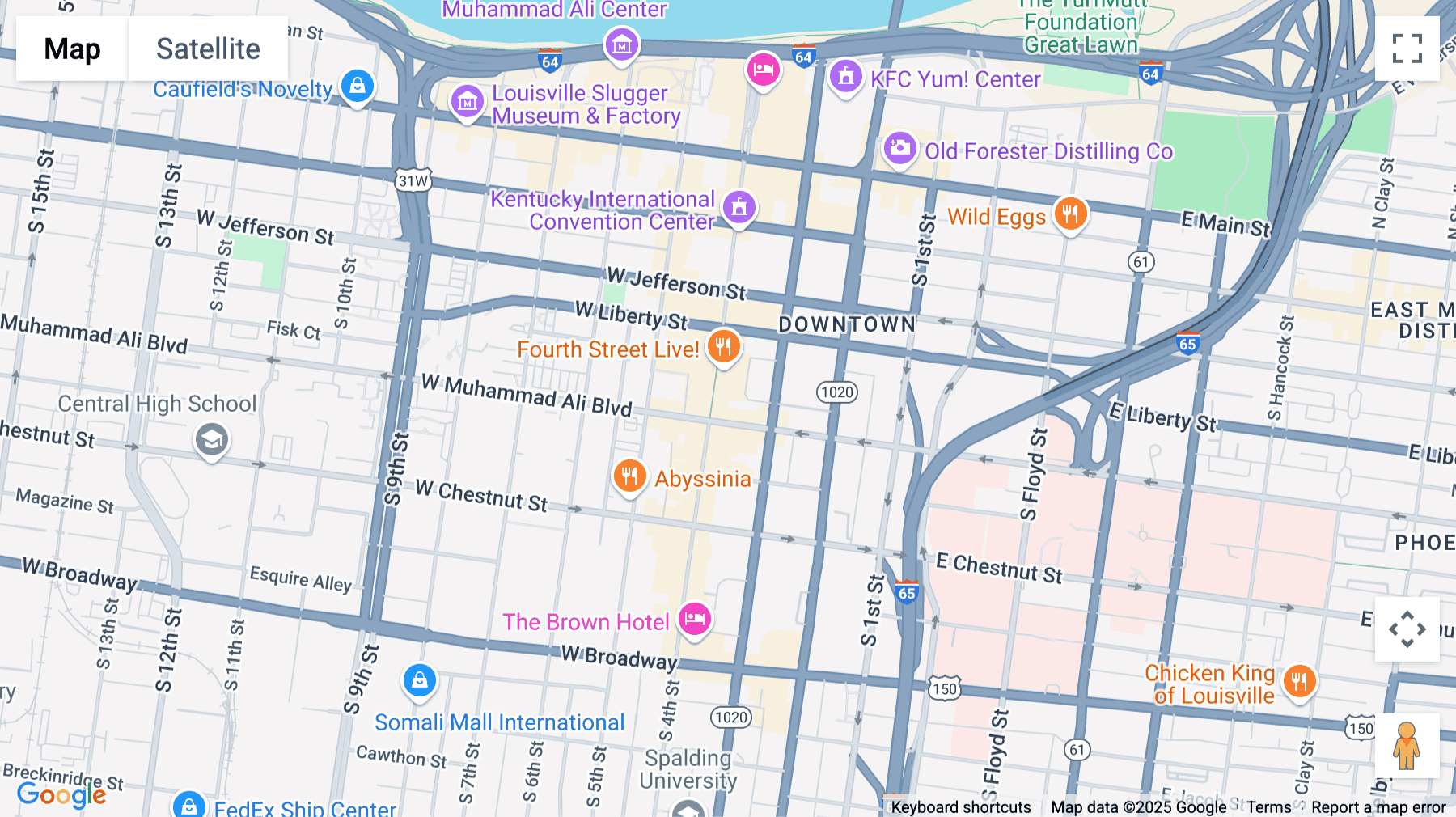 Click for interative map of 455 South 4th Street, 1st Floor, Louisville
