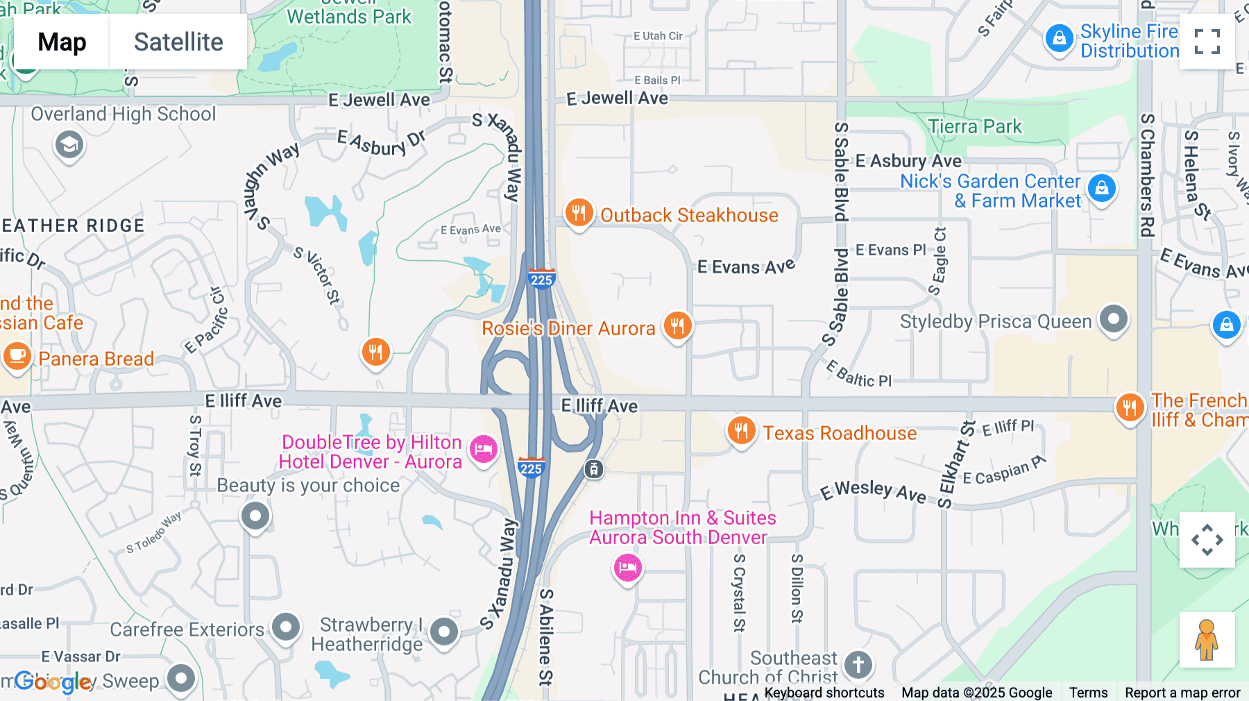 Click for interative map of 14001 East Iliff Avenue, 4th Floor, Aurora (Colorado)
