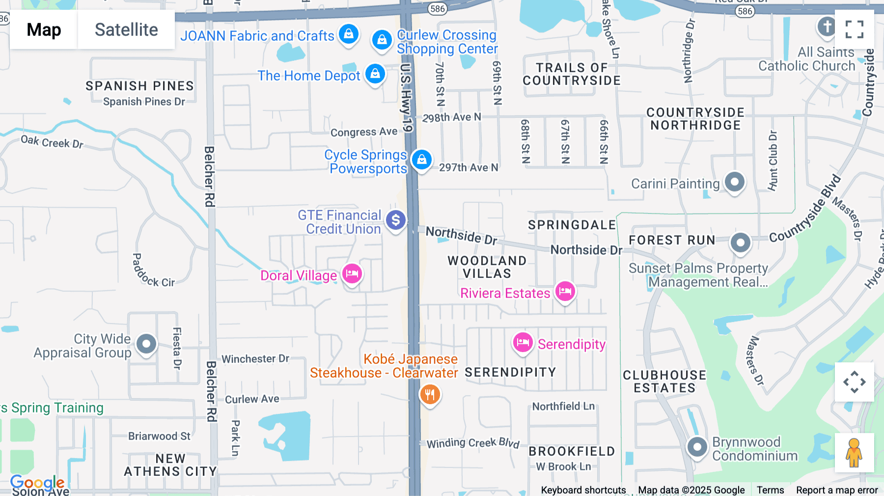 Click for interative map of 29399 US Highway 19 North, 1st Floor, Clearwater