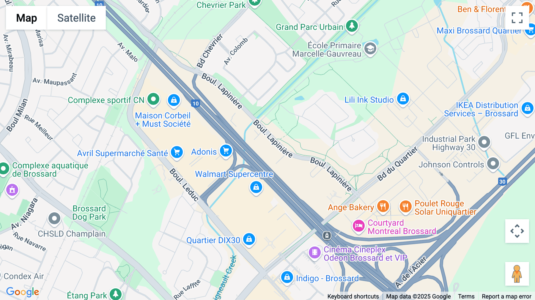 Click for interative map of 4605 Lapinière Boulevard, Quebec City