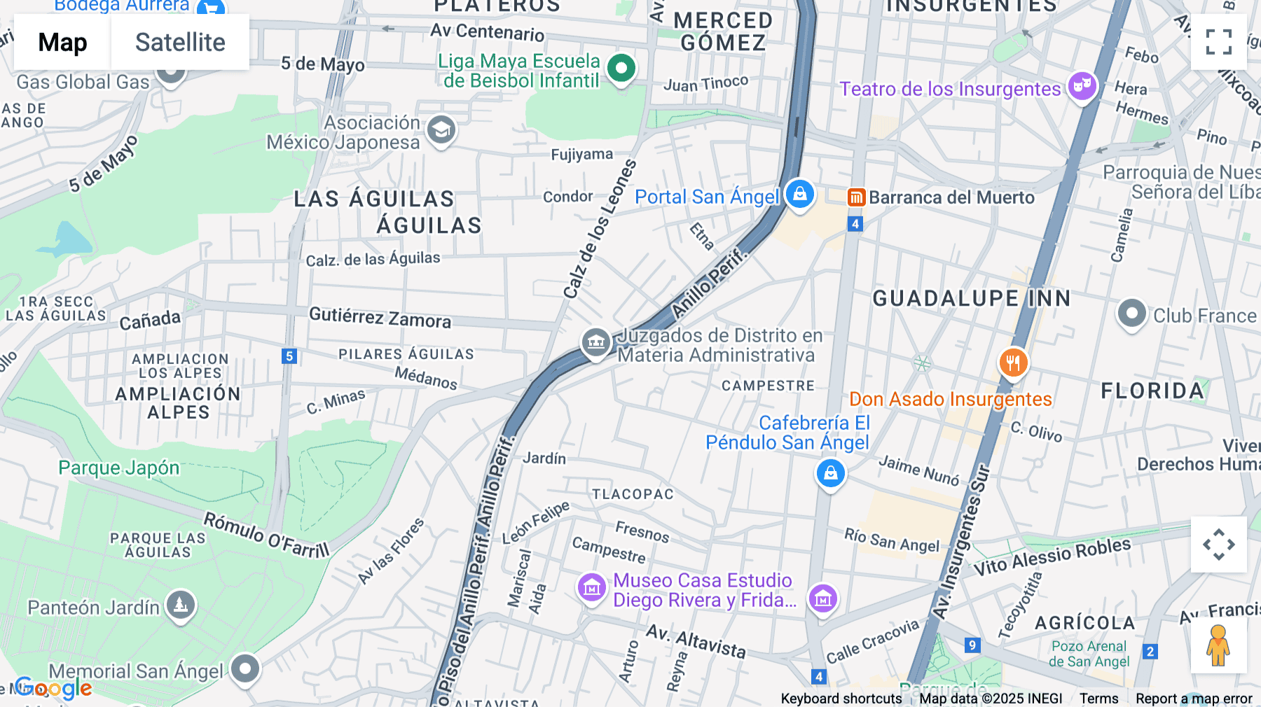 Click for interative map of Boulevard Adolfo López Mateos 2112, Mexico City