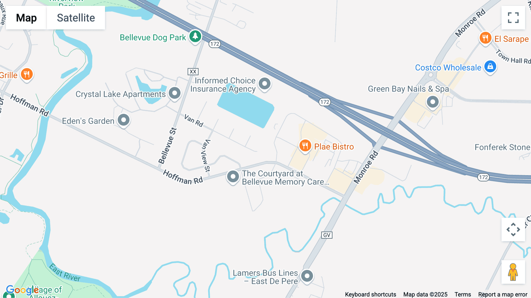 Click for interative map of 2563 Development Drive, 1st & 2nd Floor, Bellevue