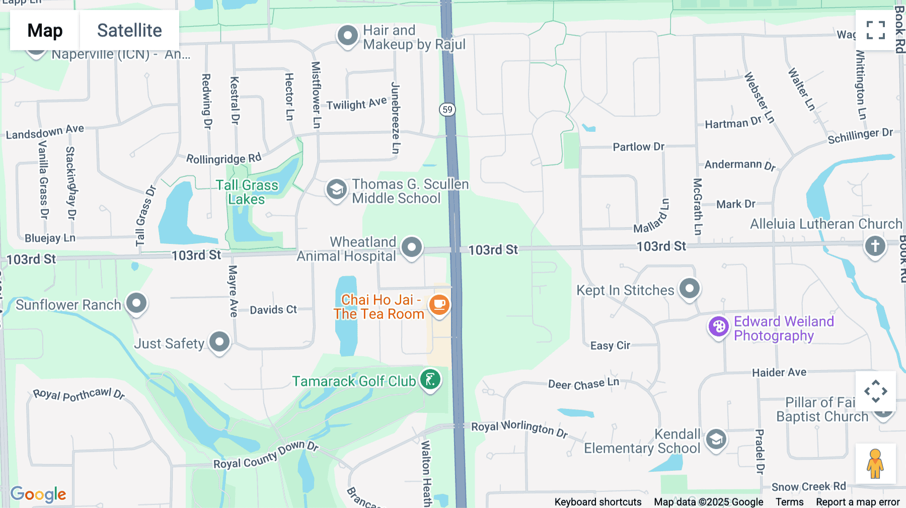 Click for interative map of 10334 Route 59, 1st Floor, Naperville