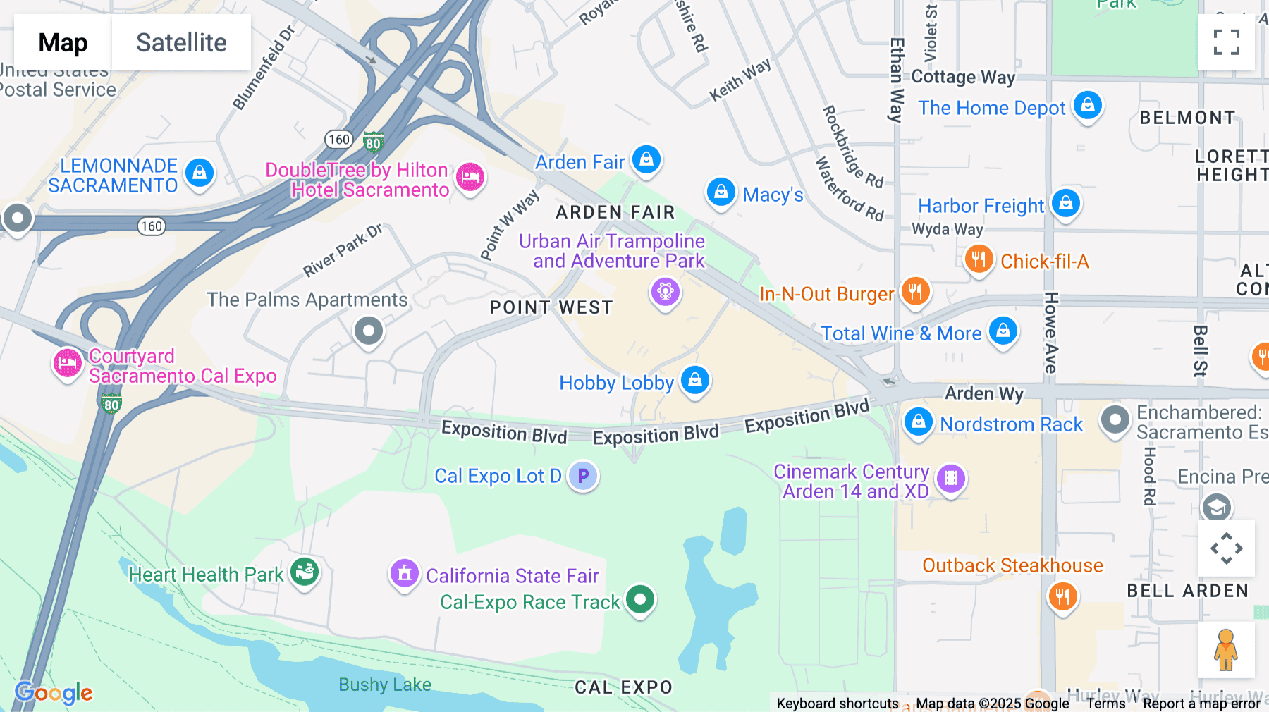 Click for interative map of 1651 Response Road, 3rd Floor, Sacramento