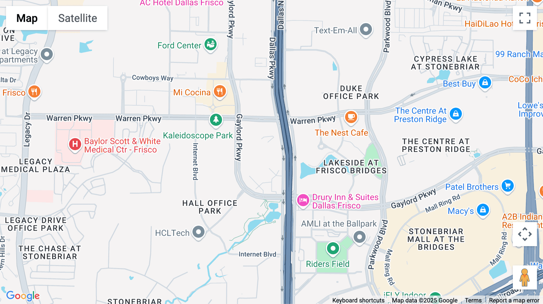 Click for interative map of 3201 Dallas Parkway, Suite 200 (HAL), Sculpture III, Frisco (TX)