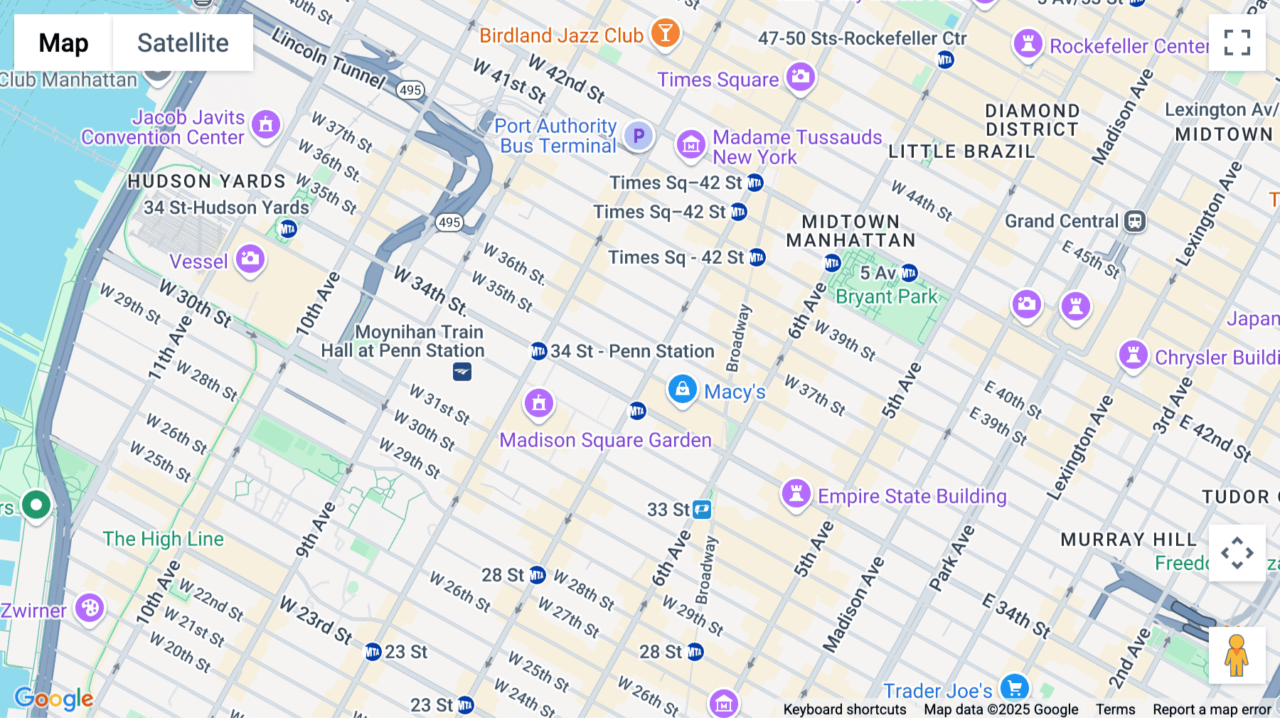Click for interative map of 462 Seventh Avenue, FL 6, New York City