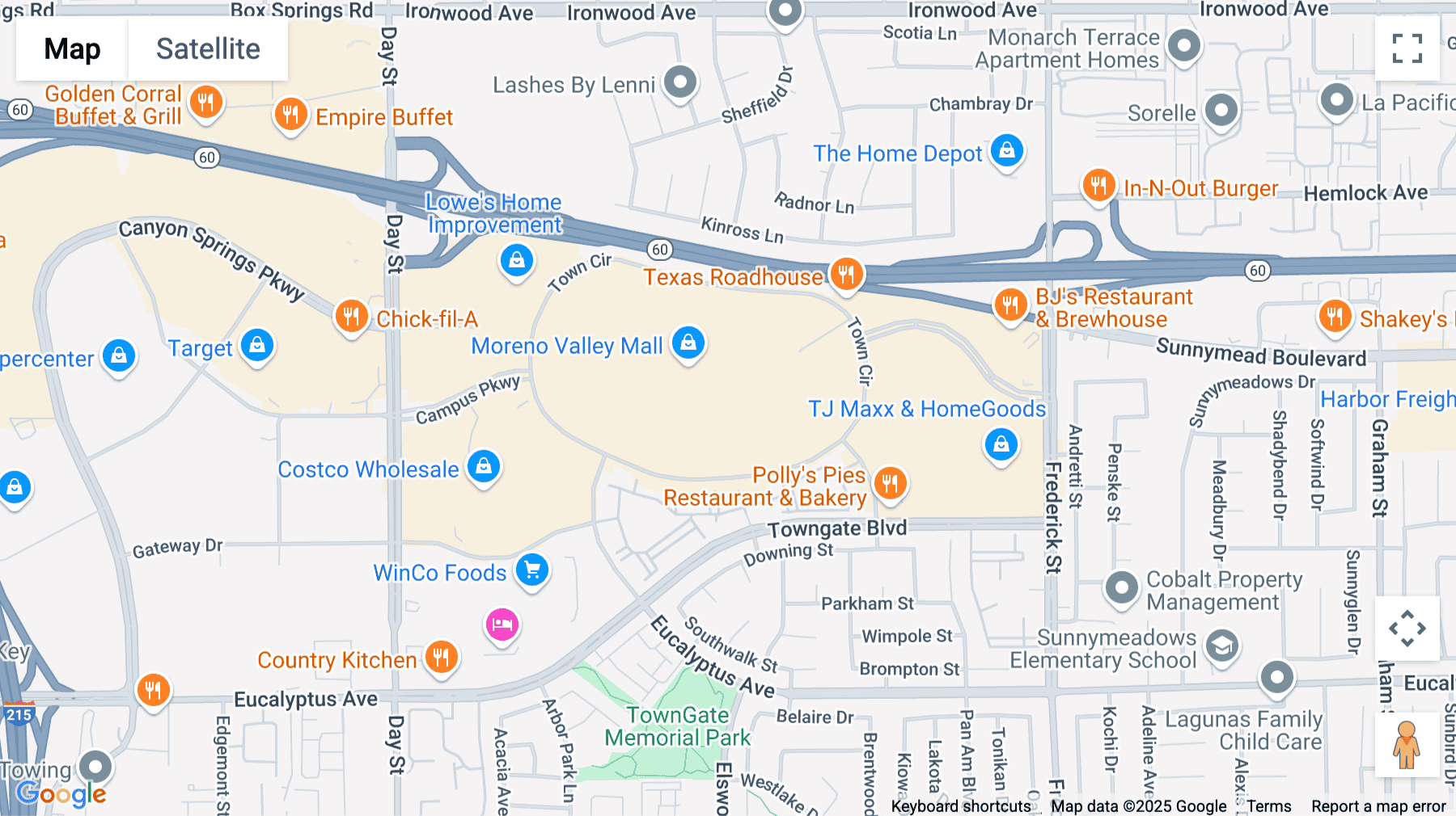 Click for interative map of 22550 Town Circle, 2nd Floor, Moreno Valley