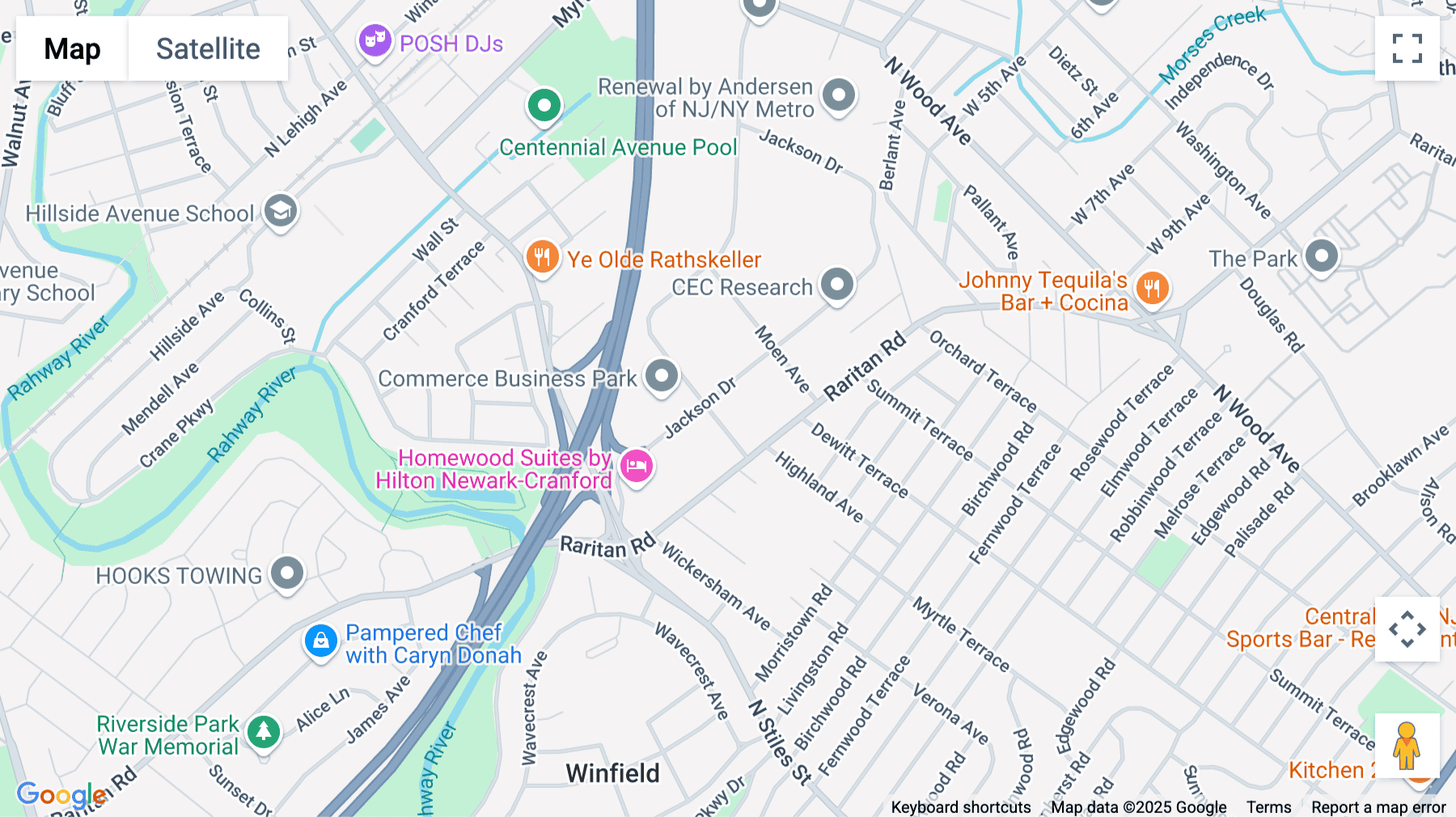 Click for interative map of 20 Jackson Drive, 1st Floor, Cranford