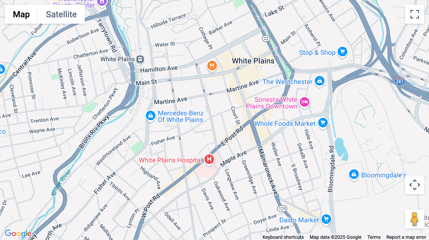 Click for interative map of 140 Grand Street, Suite 800, Westchester