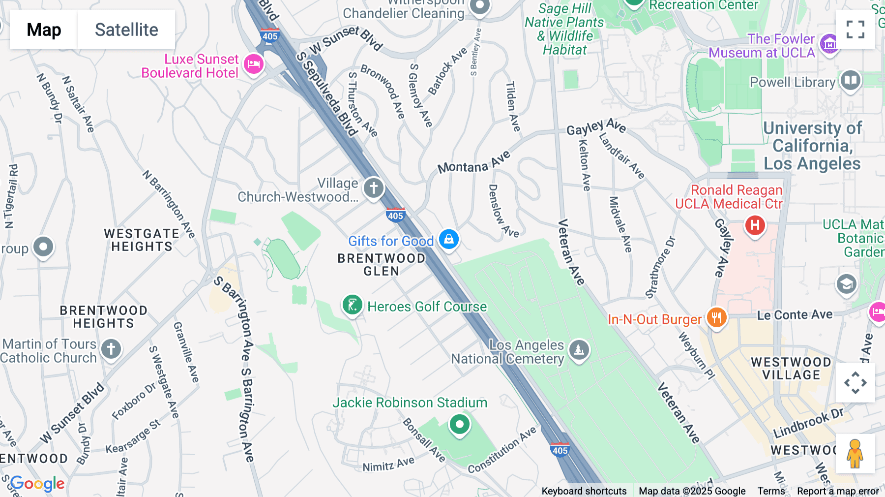 Click for interative map of 500 S. Sepulveda Blvd, Suite 400 (SEP), Los Angeles