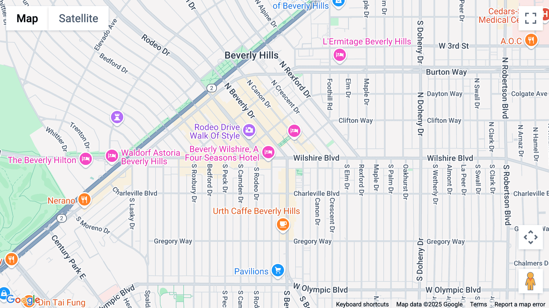 Click for interative map of 9465 Wilshire Blvd, Suite 300 (BH4), Wilshire Beverly Center, Beverly Hills (California)