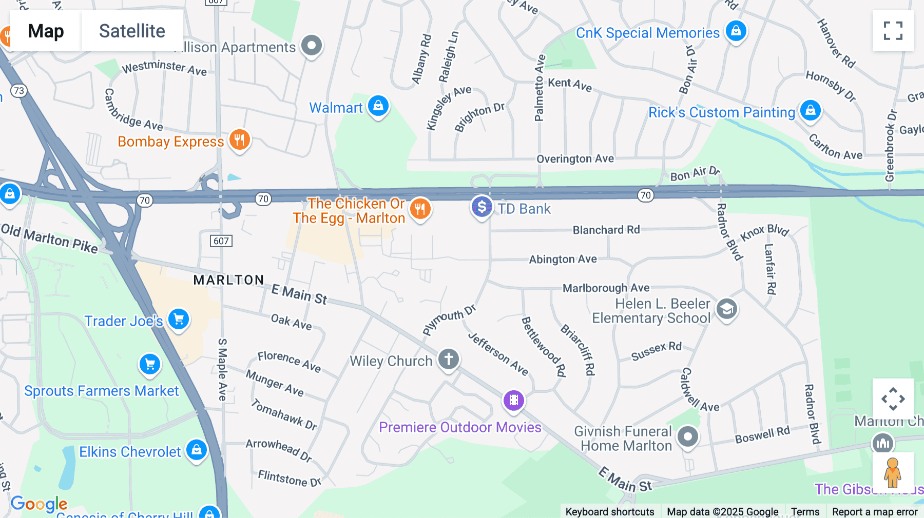 Click for interative map of 141-181 Route 70, 2nd Floor, Marlton