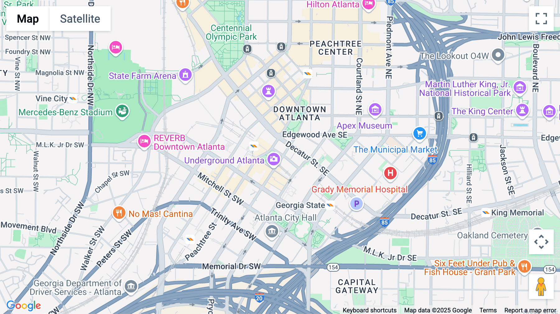 Click for interative map of 34 Peachtree St SW, 28th floor, Atlanta