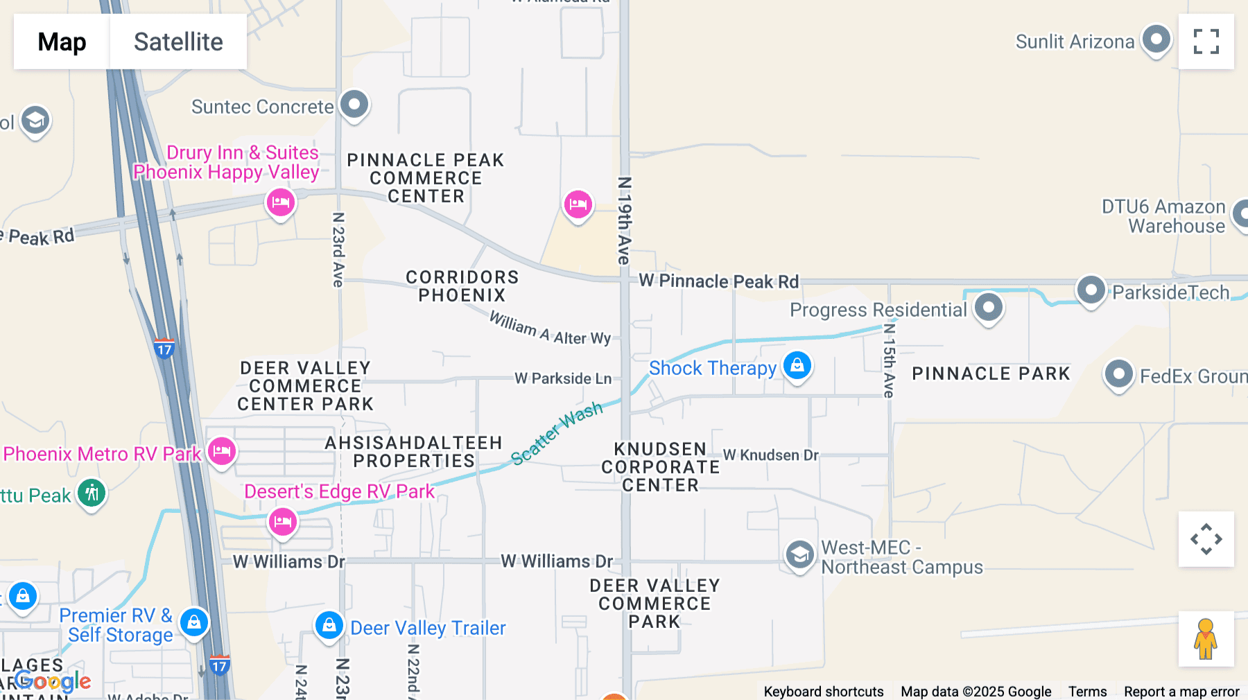Click for interative map of 1904 W Parkside Ln, Suite 100, Phoenix