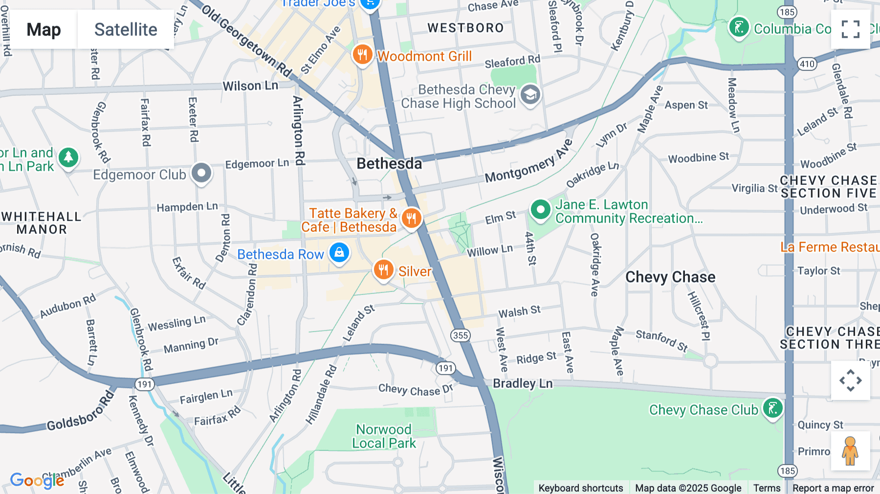 Click for interative map of 7201 Wisconsin Avenue, 4th Floor, Bethesda