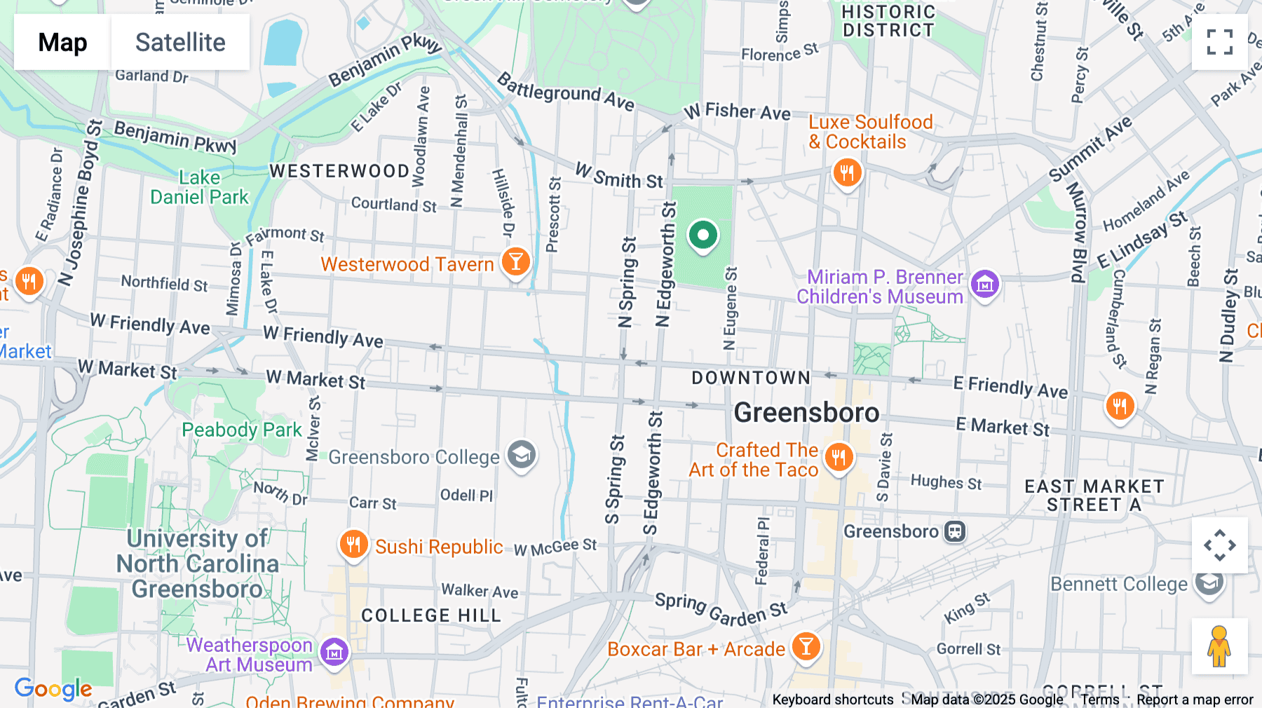 Click for interative map of 516 W Friendly Avenue, 1st floor, Greensboro