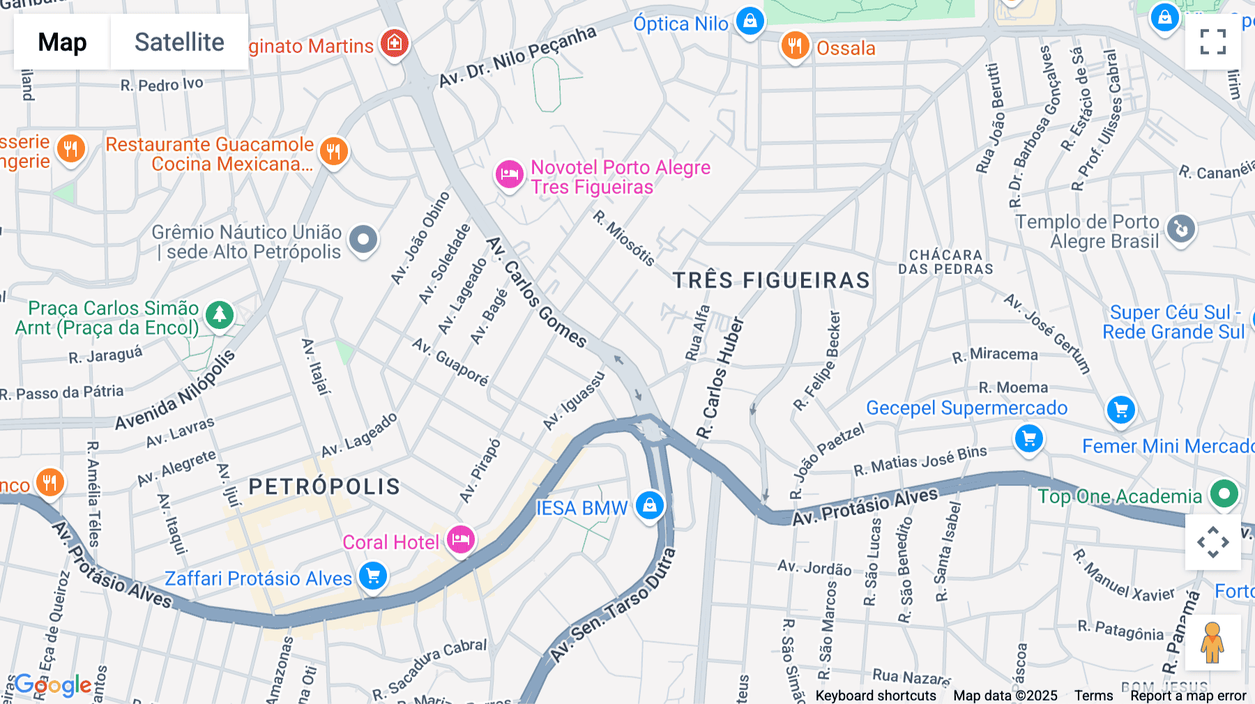 Click for interative map of 1942 Carlos Gomes Avenida, Tres Figueiras, Porto Alegre