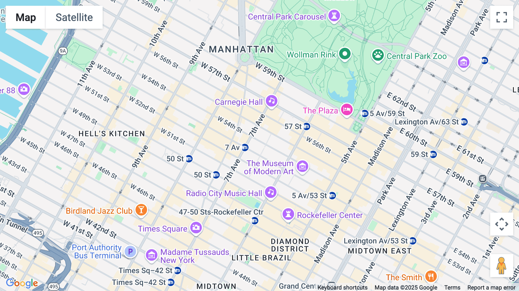 Click for interative map of 1325 Avenue of the Americas, New York City