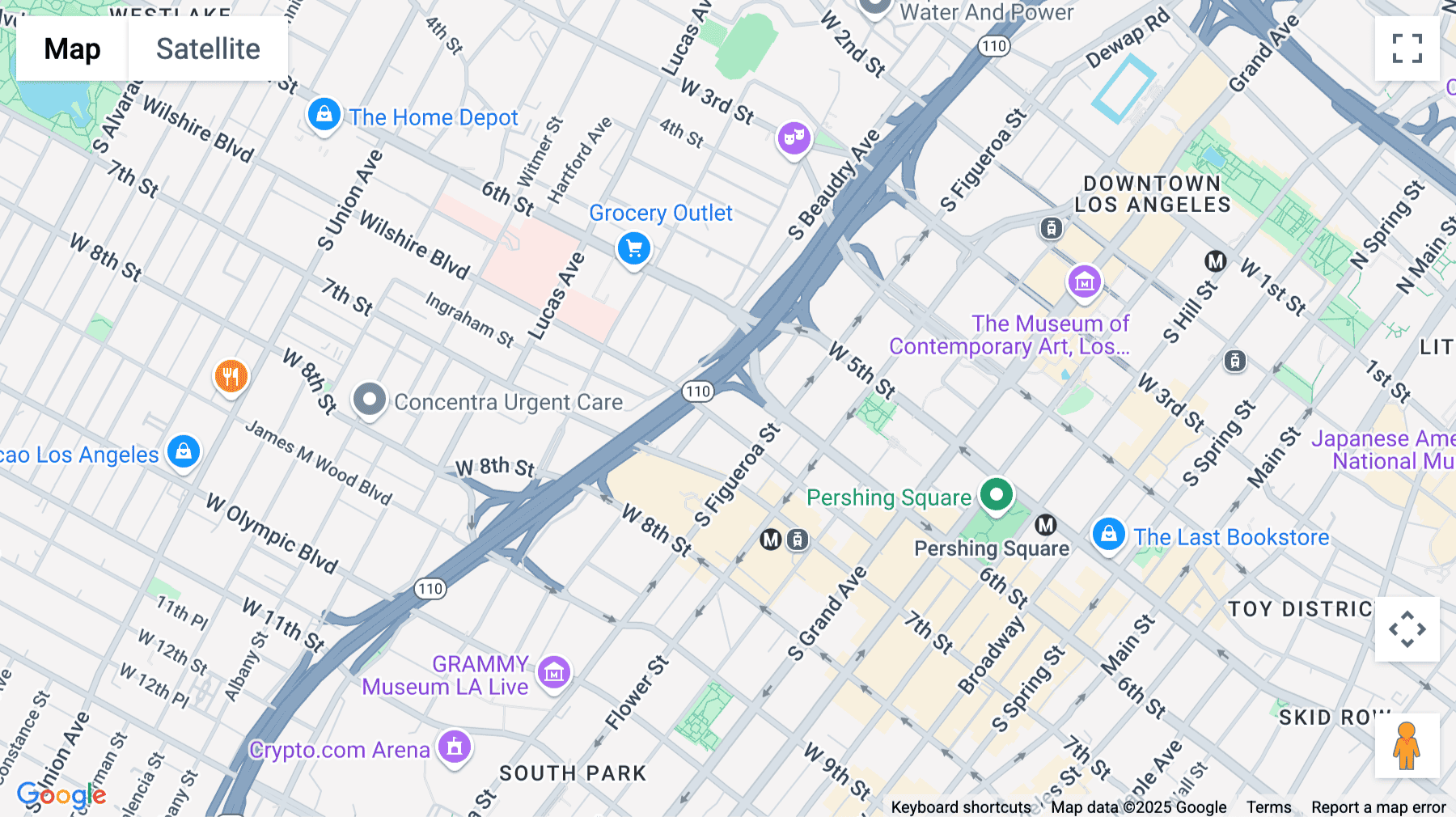 Click for interative map of 915 Wilshire Boulevard, Los Angeles