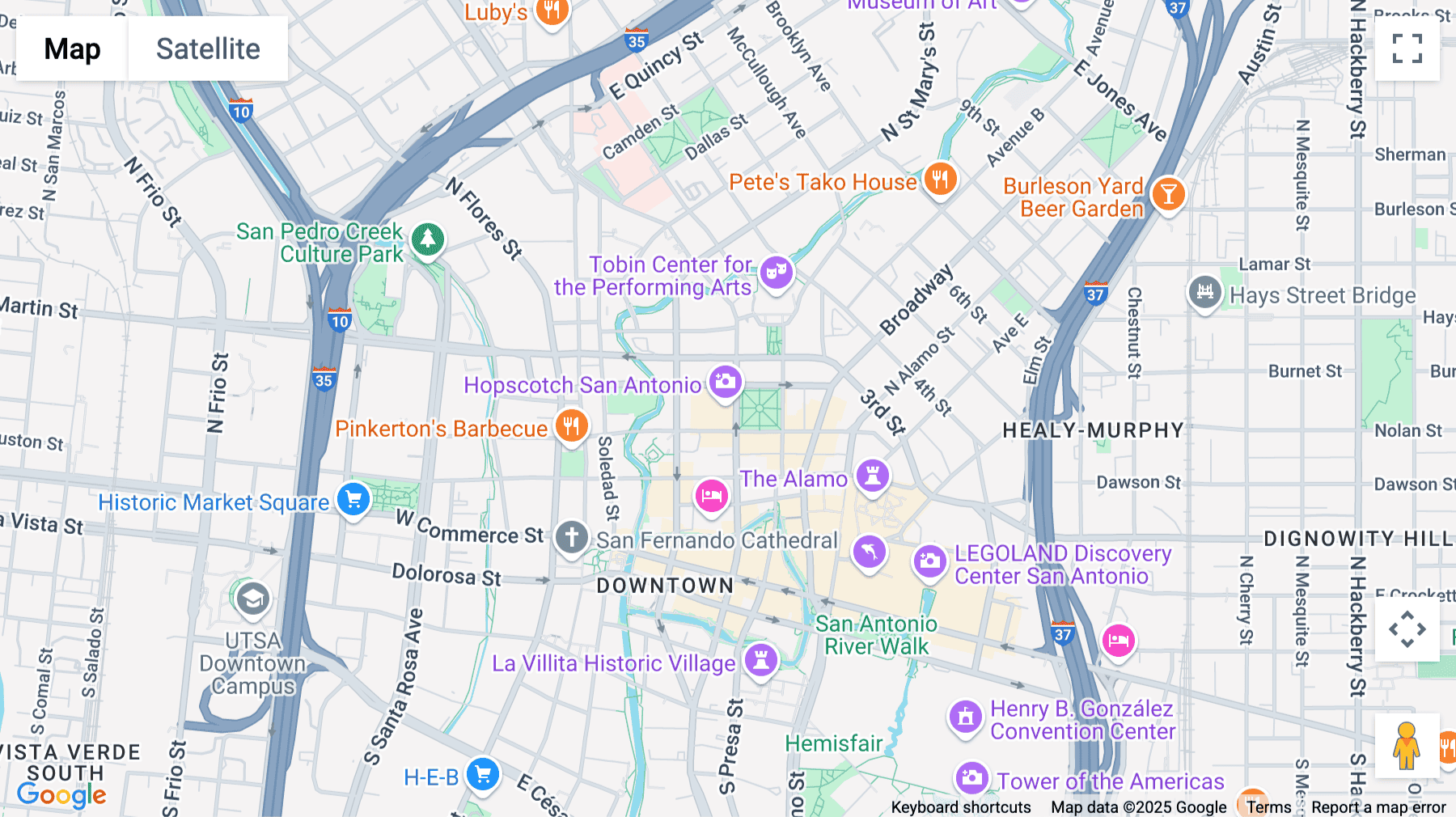 Click for interative map of 711 Navarro St, Suite 300, Travis Park Plaza, San Antonio