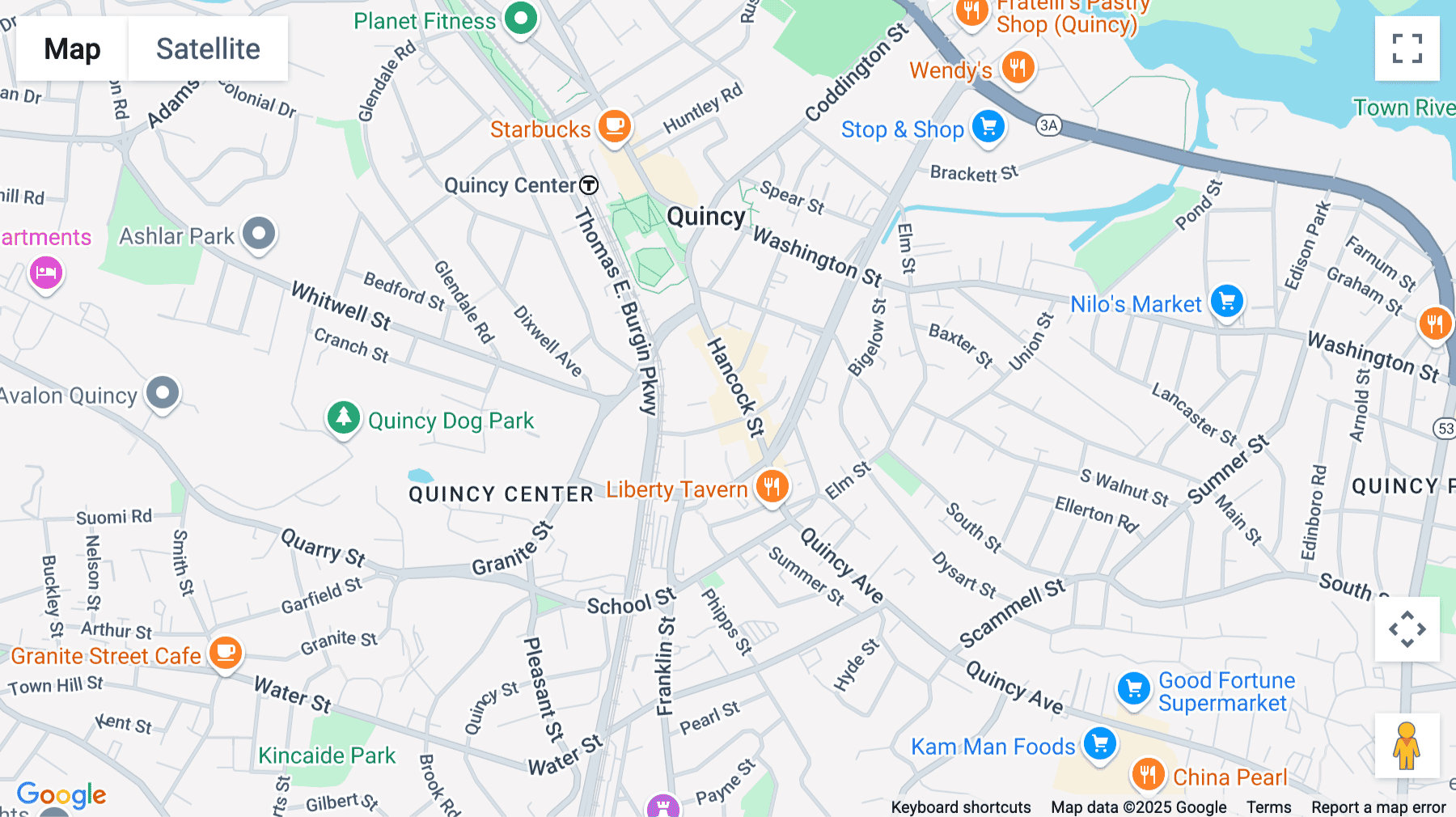 Click for interative map of 1515 Hancock Street, 2nd Floor, Quincy
