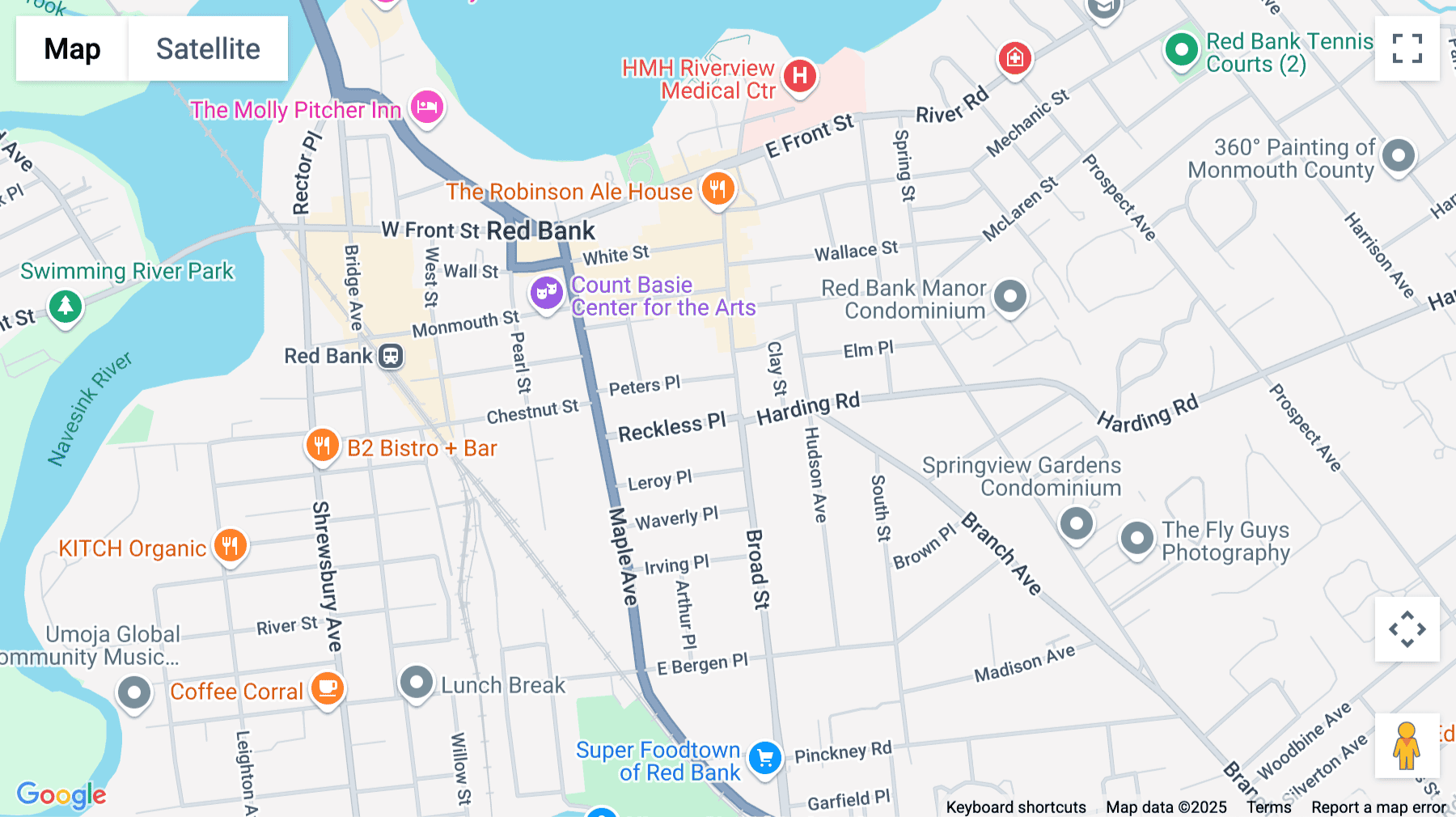 Click for interative map of 140 Broad Street, Suite 200, Red Bank