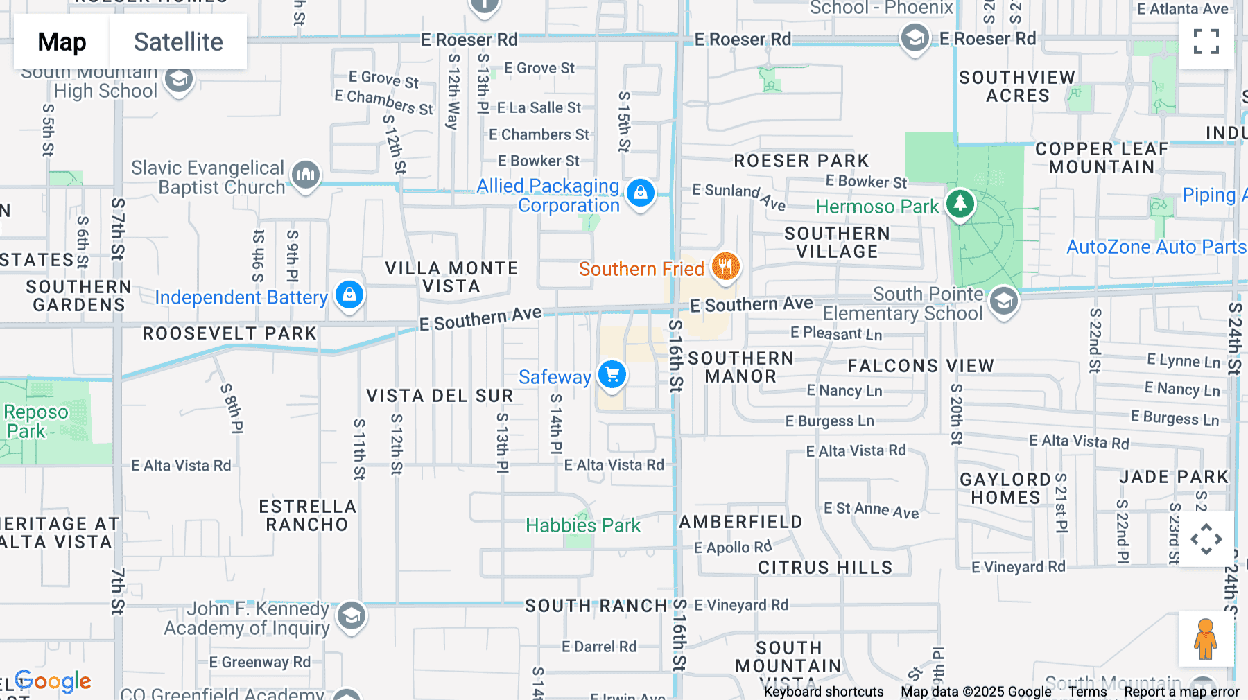 Click for interative map of 6044 South 16th Street, 1st Floor, Phoenix