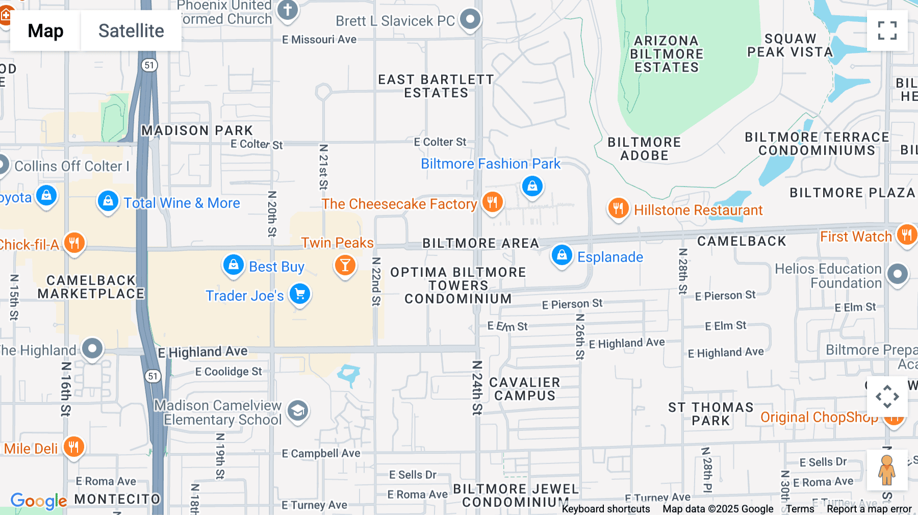 Click for interative map of 2325 East Camelback Road, Suite 400, Phoenix