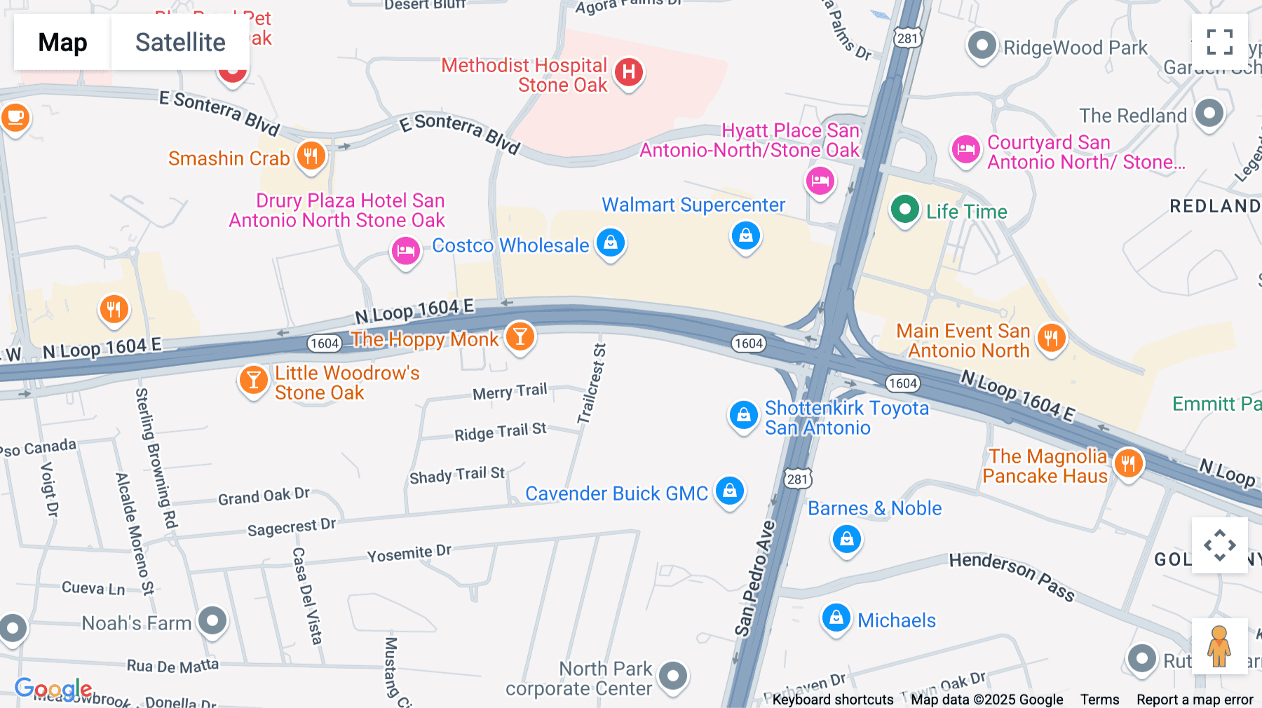 Click for interative map of 1350 North Loop 1604 East, 1st Floor, San Antonio