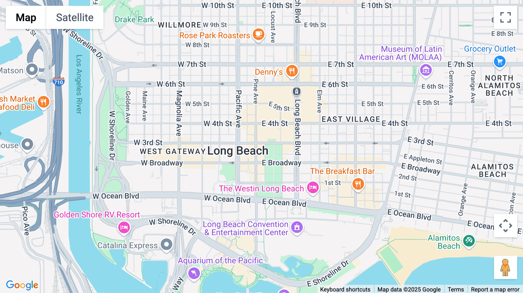 Click for interative map of 120 East 3rd Street, 1st and 2nd Floor, Long Beach