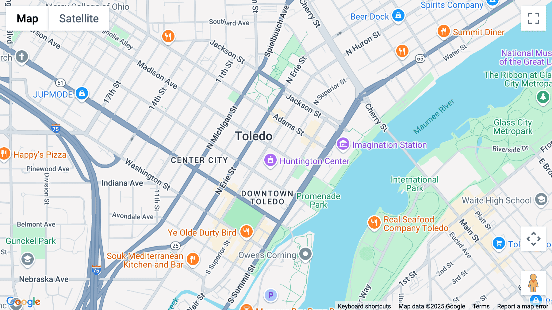 Click for interative map of 241 North Superior Street, 2nd & 3rd Floor, Toledo