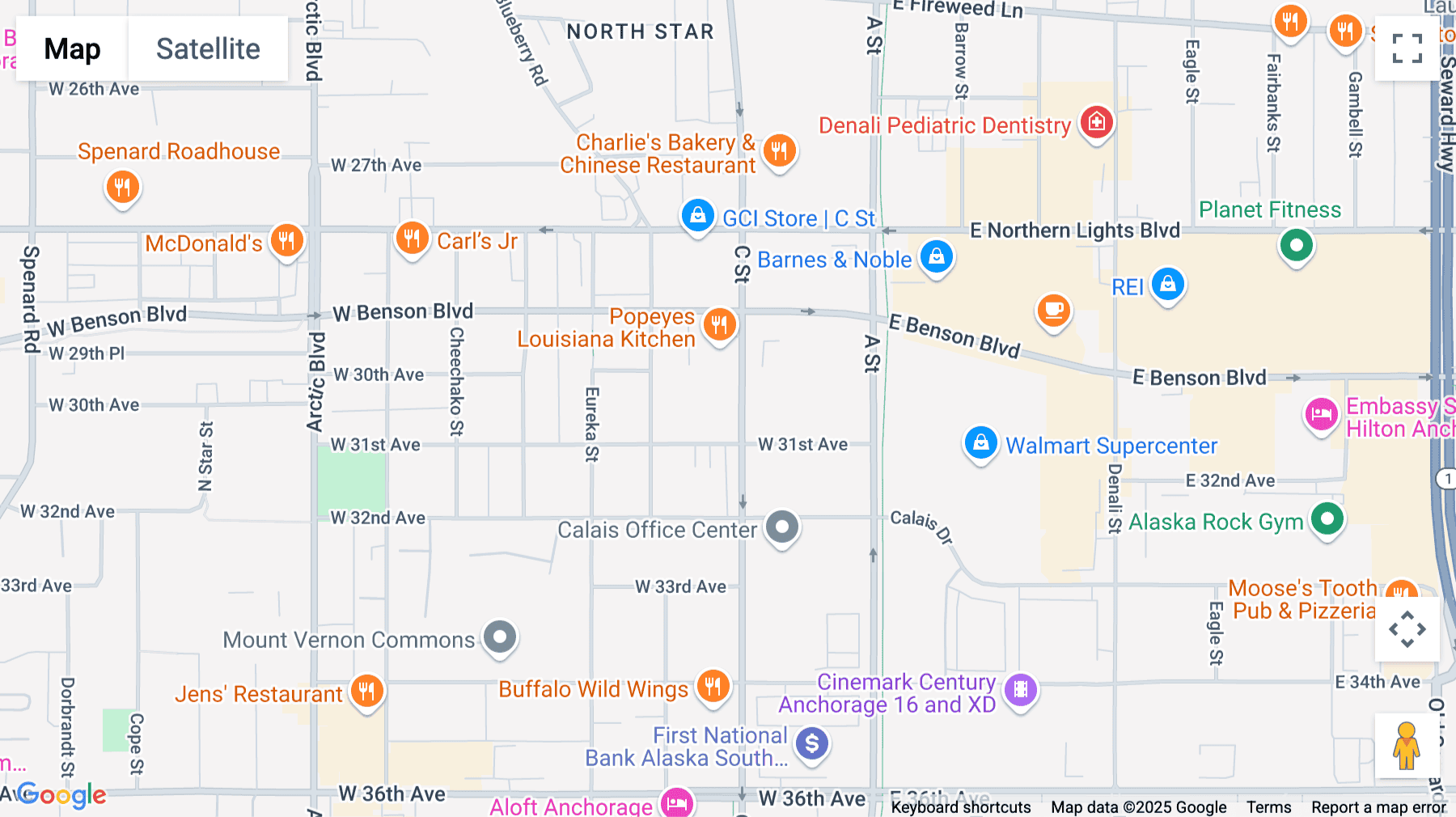 Click for interative map of 3000 C Street, 2nd Floor, Anchorage