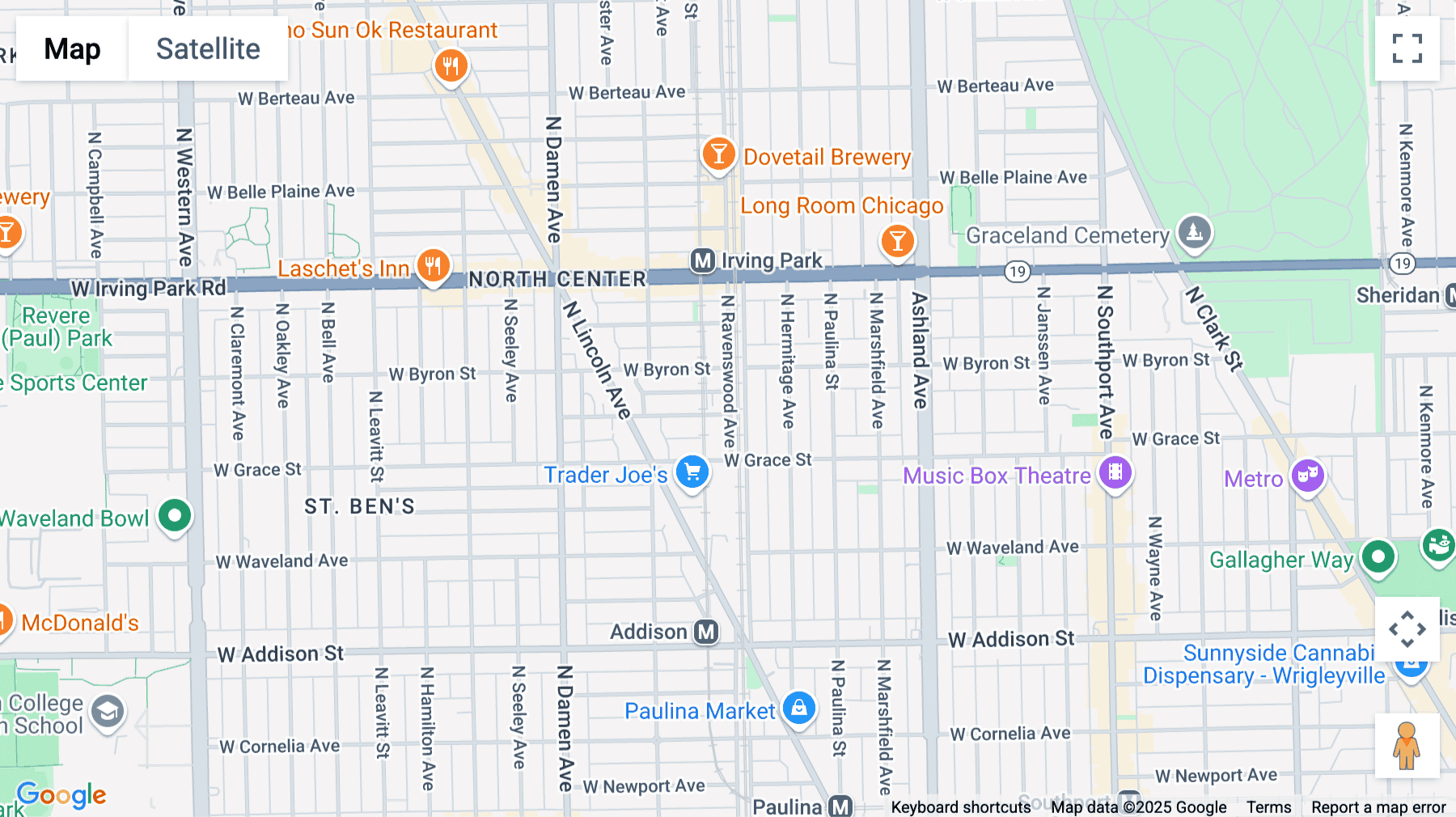 Click for interative map of 3838 N Ravenswood Avenue, Chicago