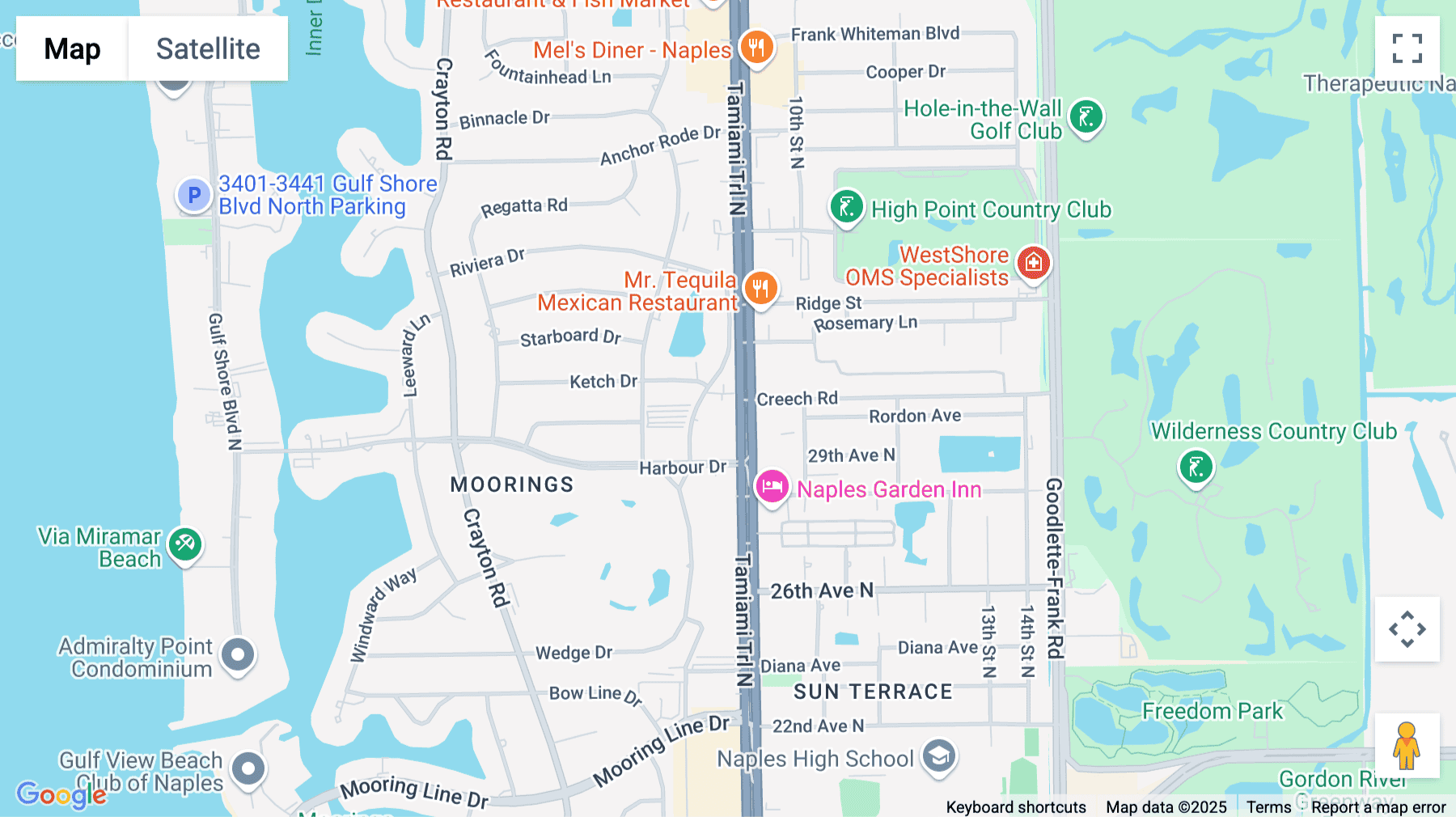 Click for interative map of 3003 Tamiami Trl N, 3rd floor, Naples (Florida)
