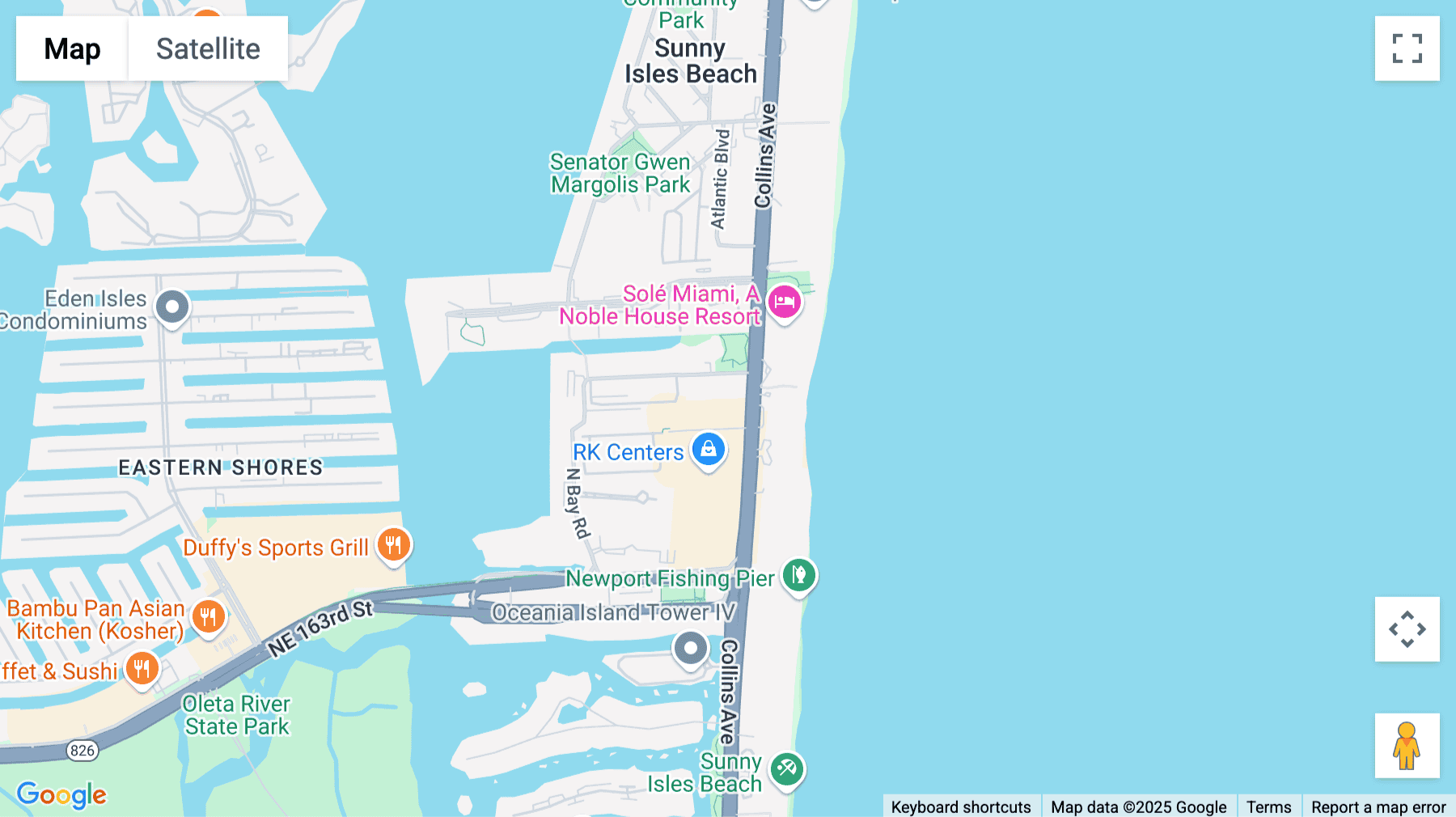 Click for interative map of 17100 Collins Avenue, Suite 209, Sunny Isles Beach