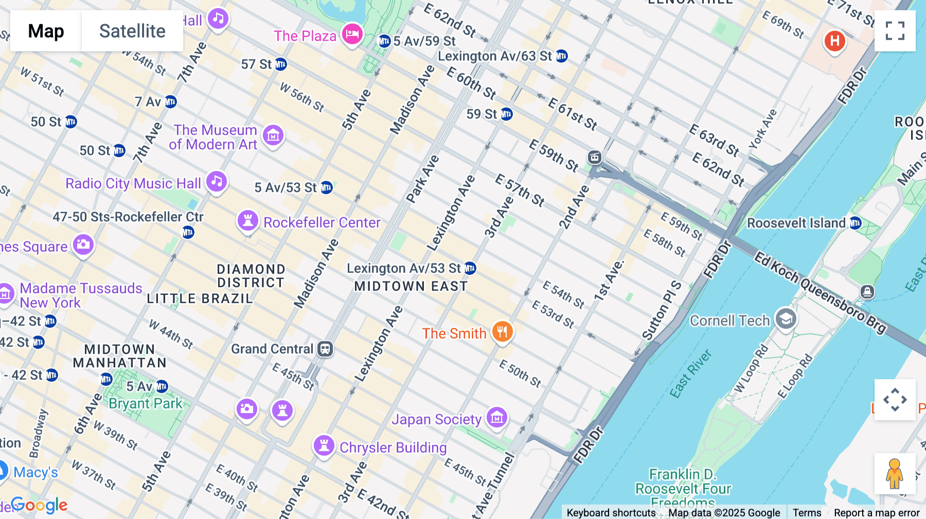 Click for interative map of 880 3rd Avenue, 5th floor, New York City