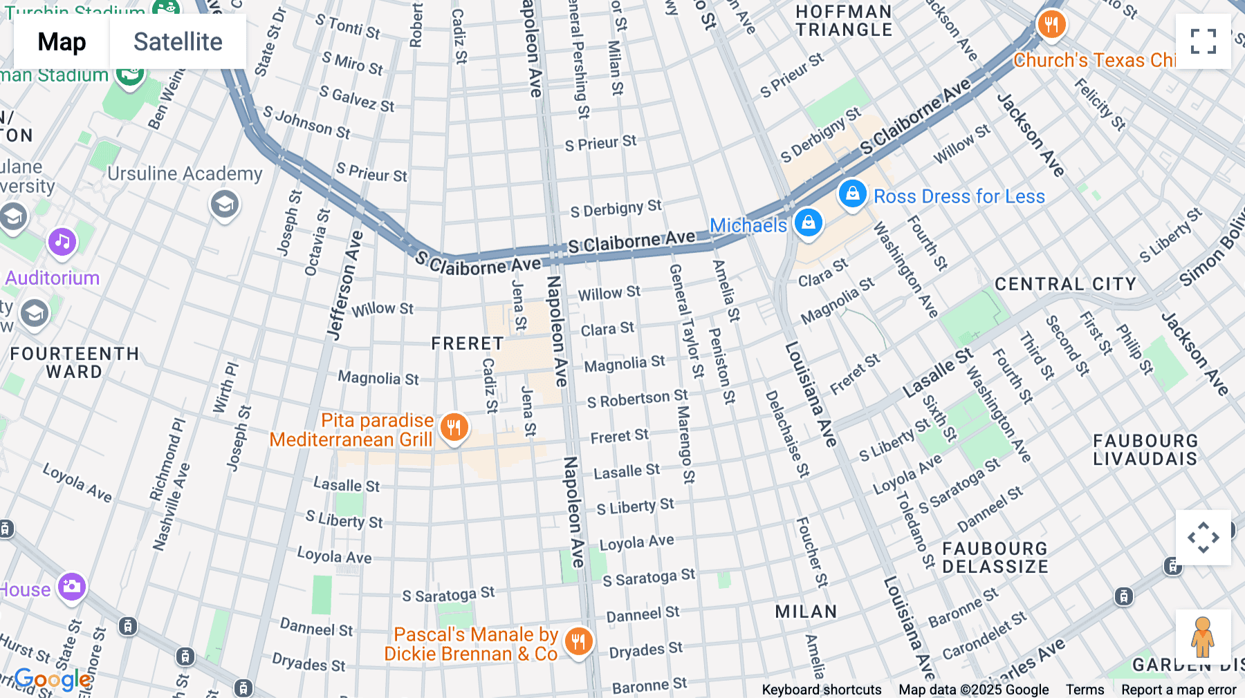 Click for interative map of 4219 Magnolia St, 1st & 2nd Floor, New Orleans