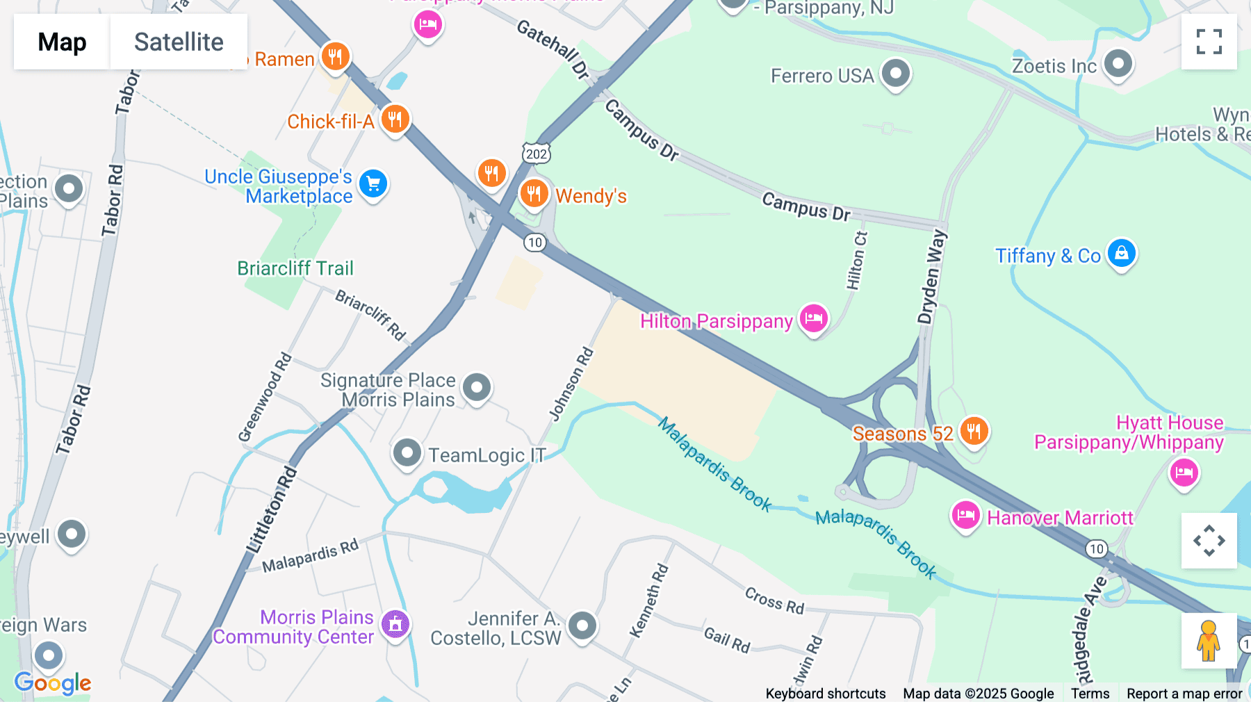 Click for interative map of 1719 NJ-10, Suite 300, Parsippany