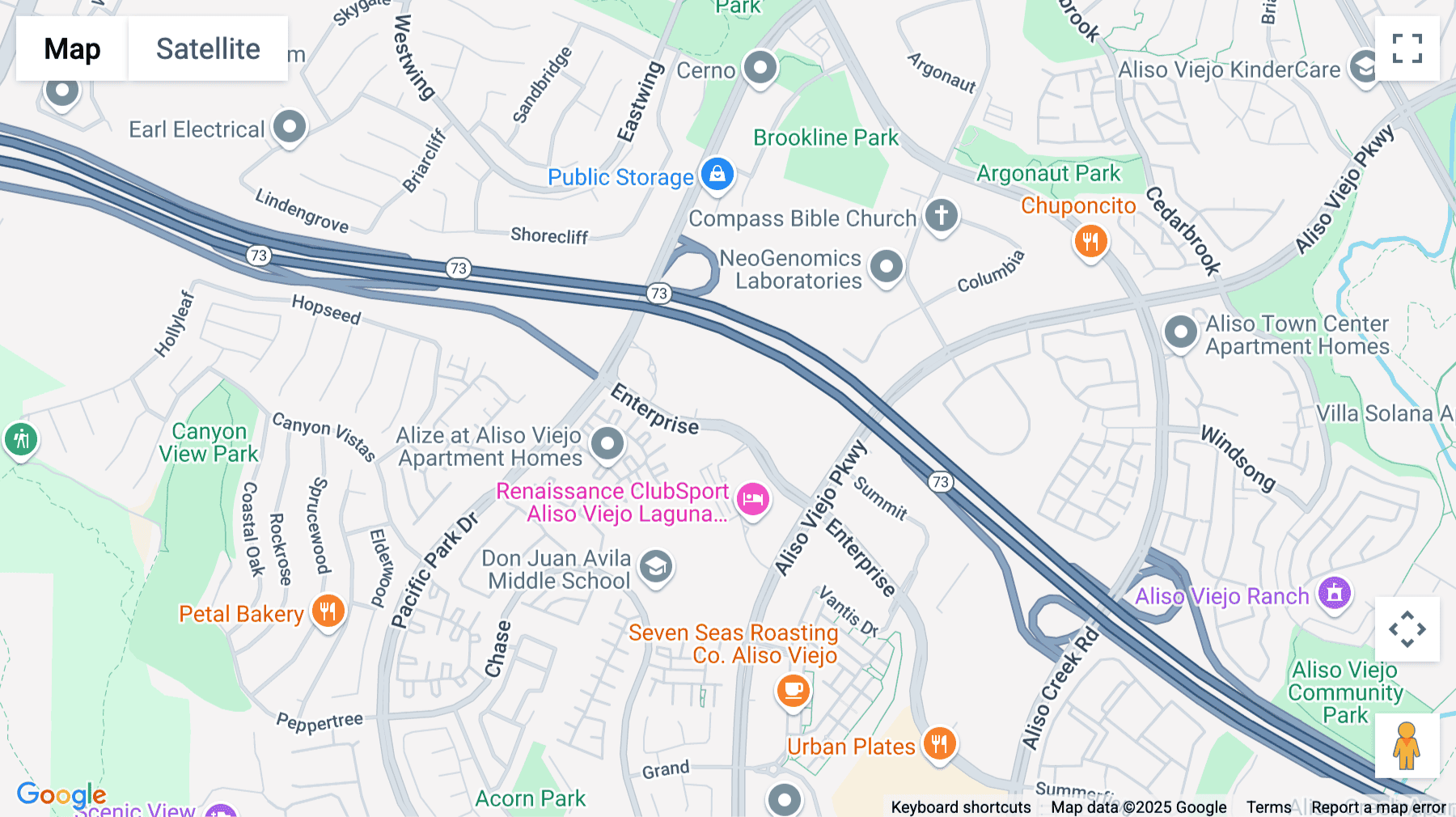 Click for interative map of 15 Enterprise, Suite 250, Aliso Viejo