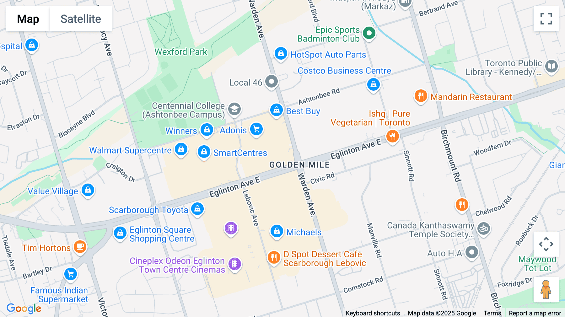 Click for interative map of 1940 Eglinton Ave E, 4th Floor, Toronto
