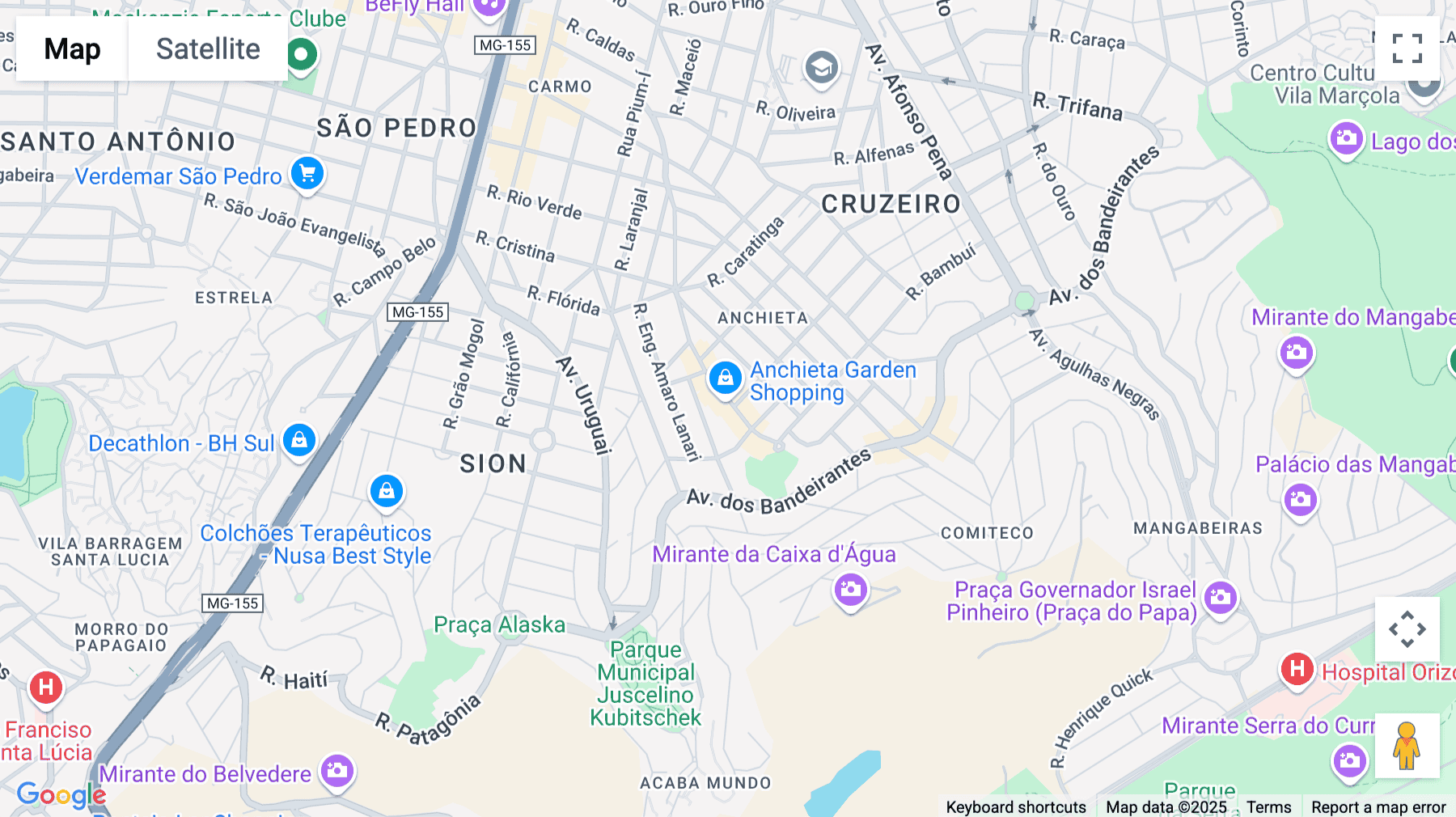 Click for interative map of Rua Francisco Deslandes, 900 Anchieta, Belo Horizonte