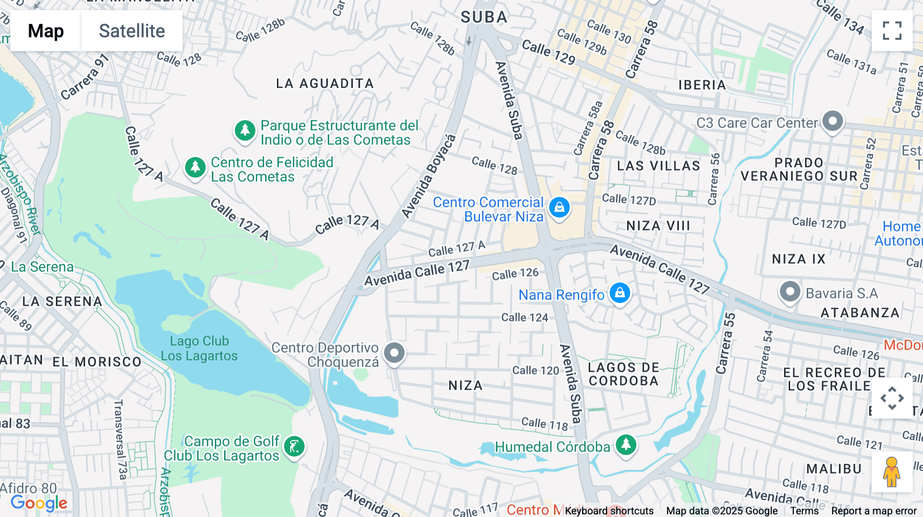 Click for interative map of Calle 127 No.70g-68, Cundinamarca, Bogota