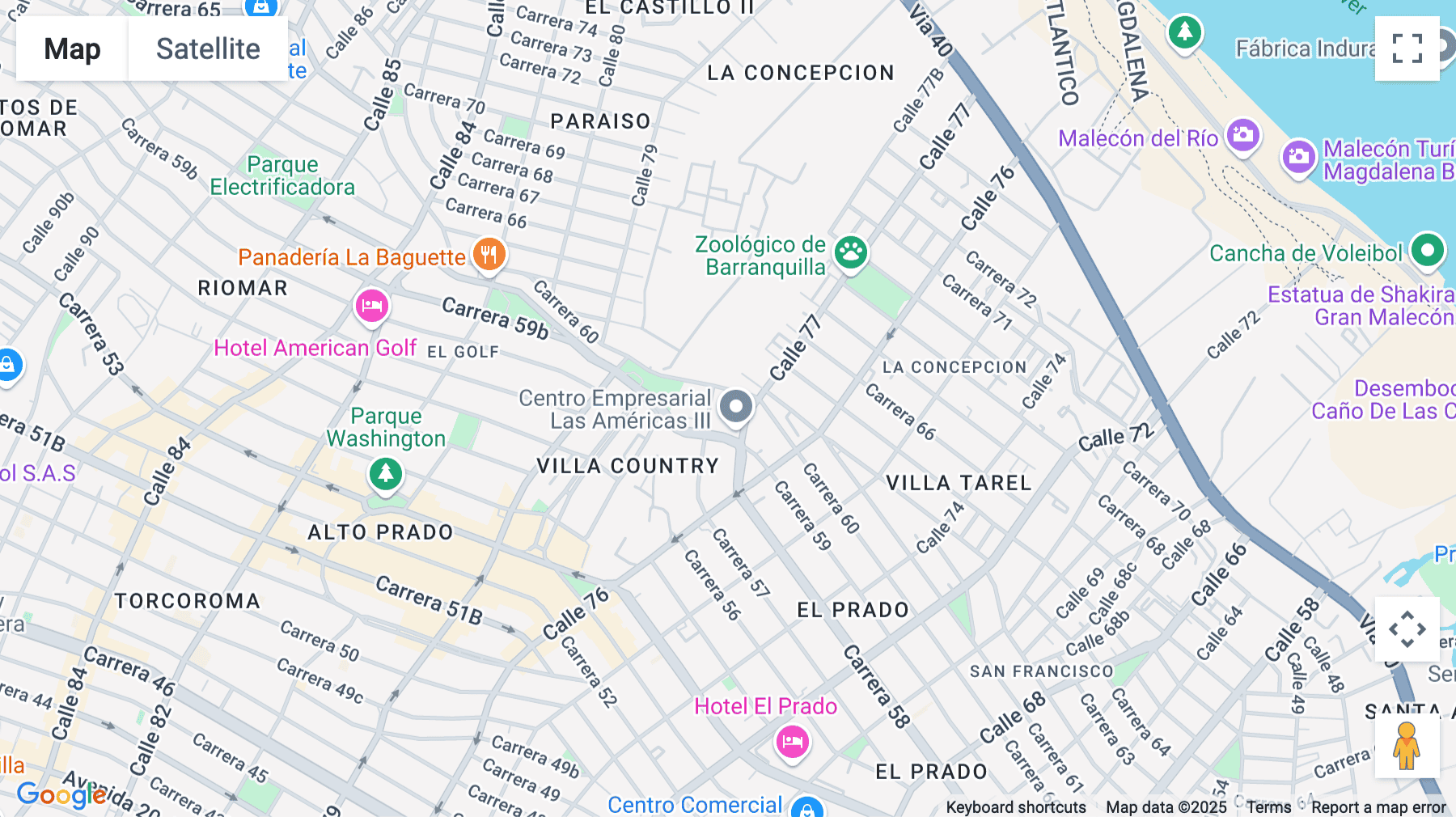 Click for interative map of Carrera 60 No.77-75, Barranquilla