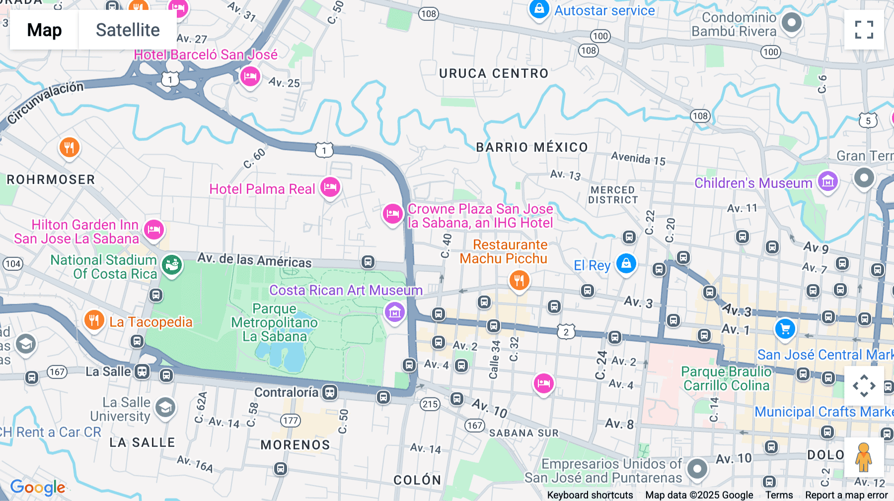 Click for interative map of C. 40, Mántica, San Jose