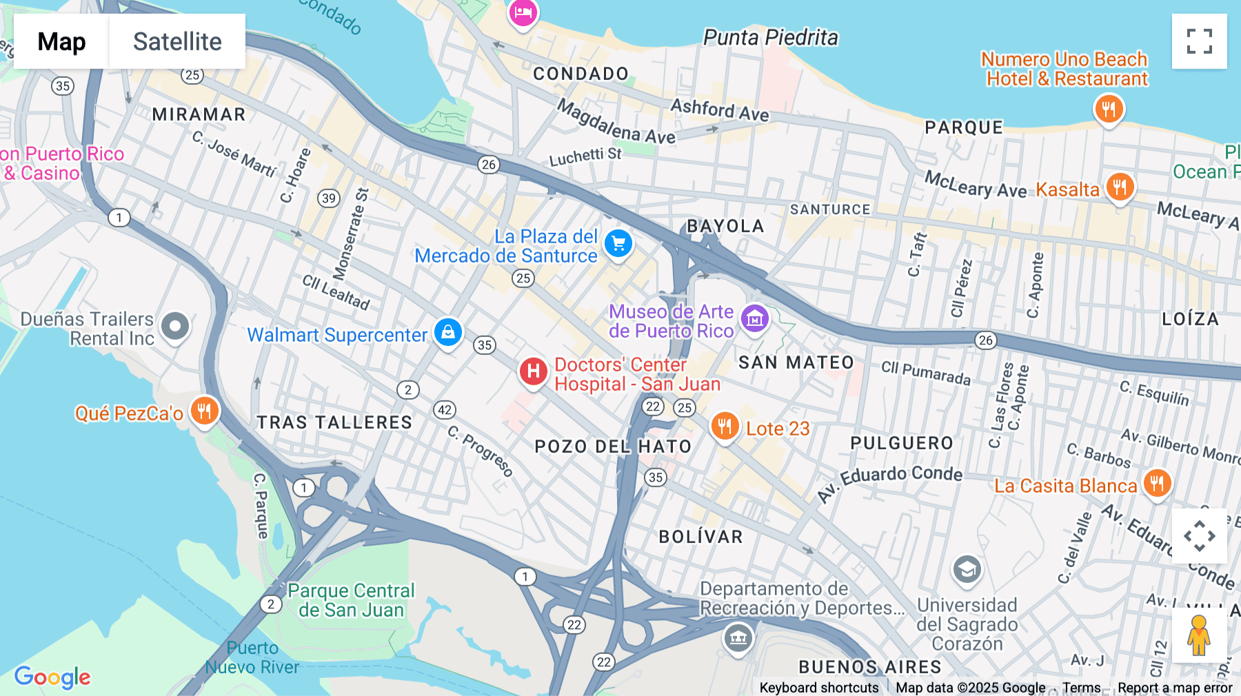Click for interative map of 1413 Avenue Ponce de Leon, San Juan