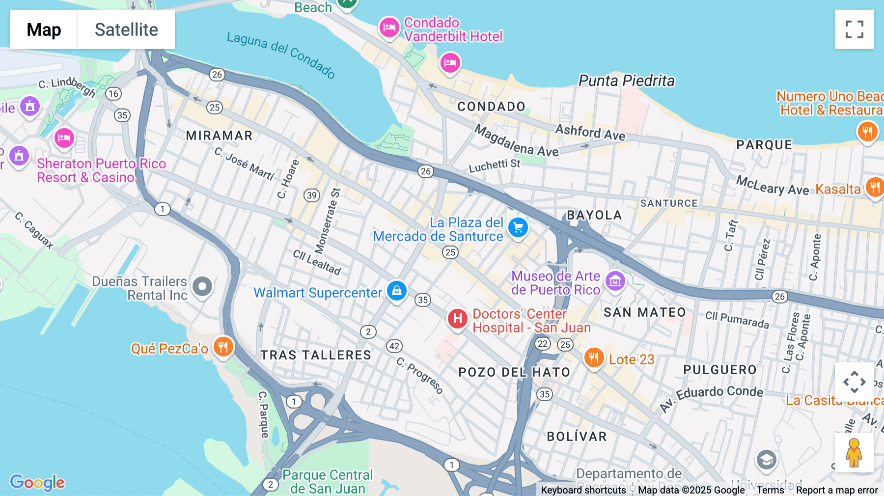 Click for interative map of 1250 Avenida Ponce de Leon, San Juan